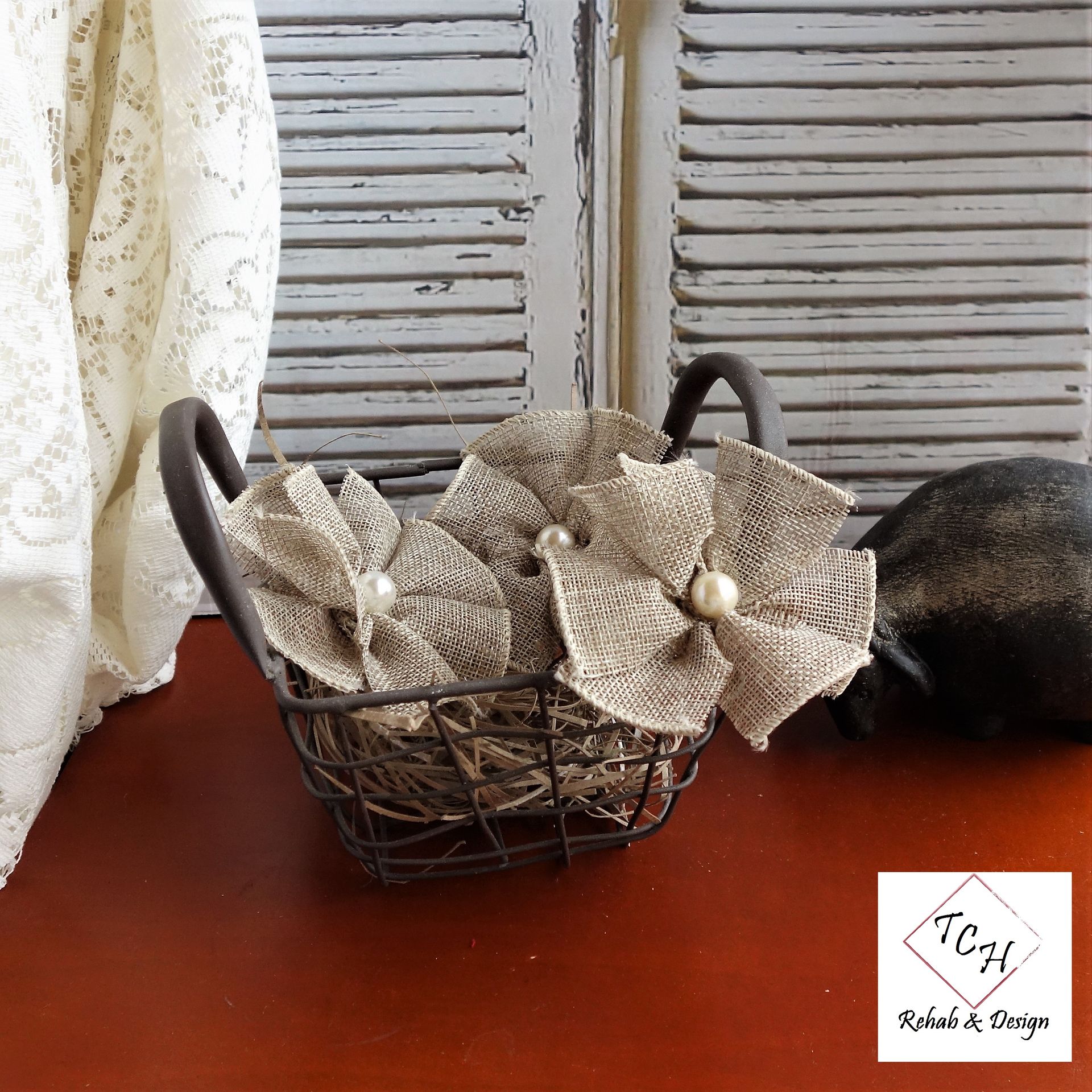 Flowers Farmhouse Flower Accents Burlap Neutral Home Decor Diy Magnets, Accents 1 