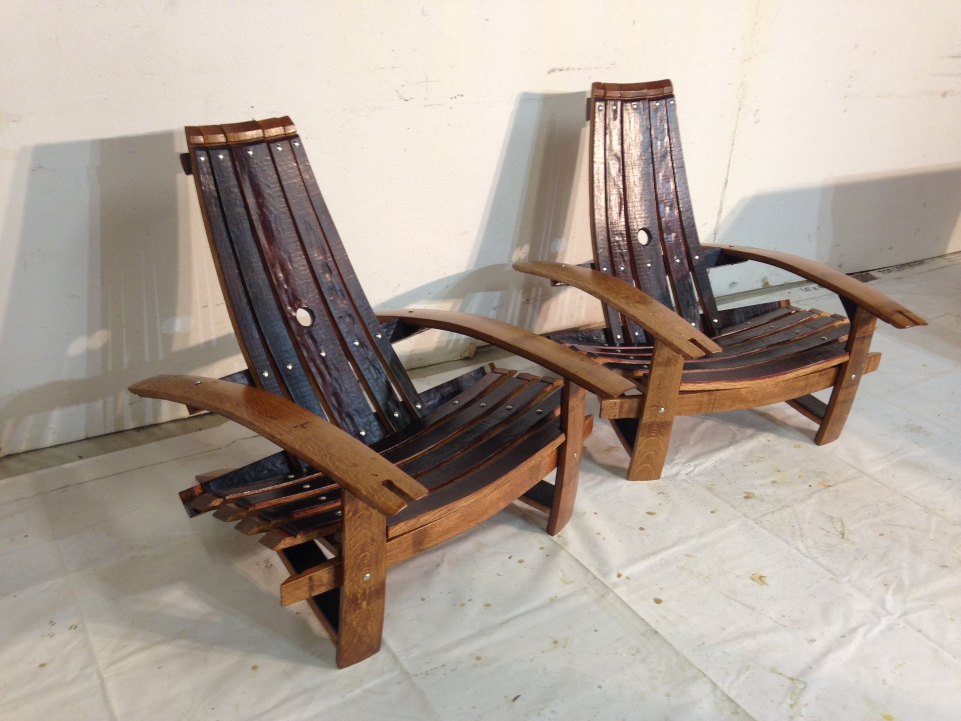 Wine Barrel Stave Adirondack Chairs 3 