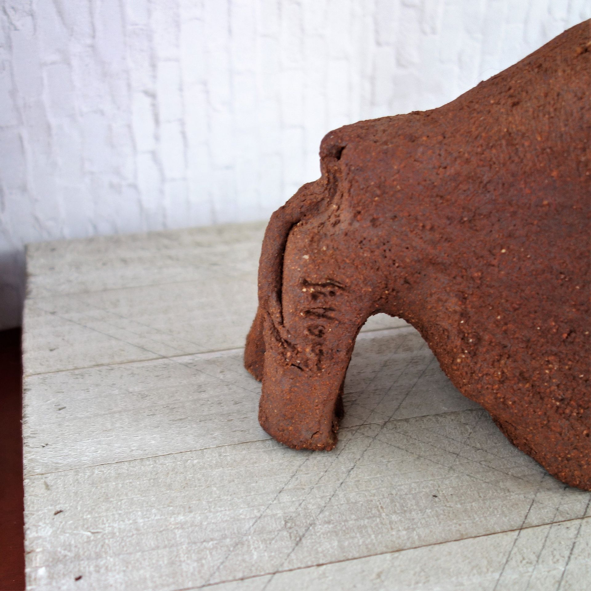 Cave Art Bison Artist Hand Carved Rendition Buffalo Cave Art 6 
