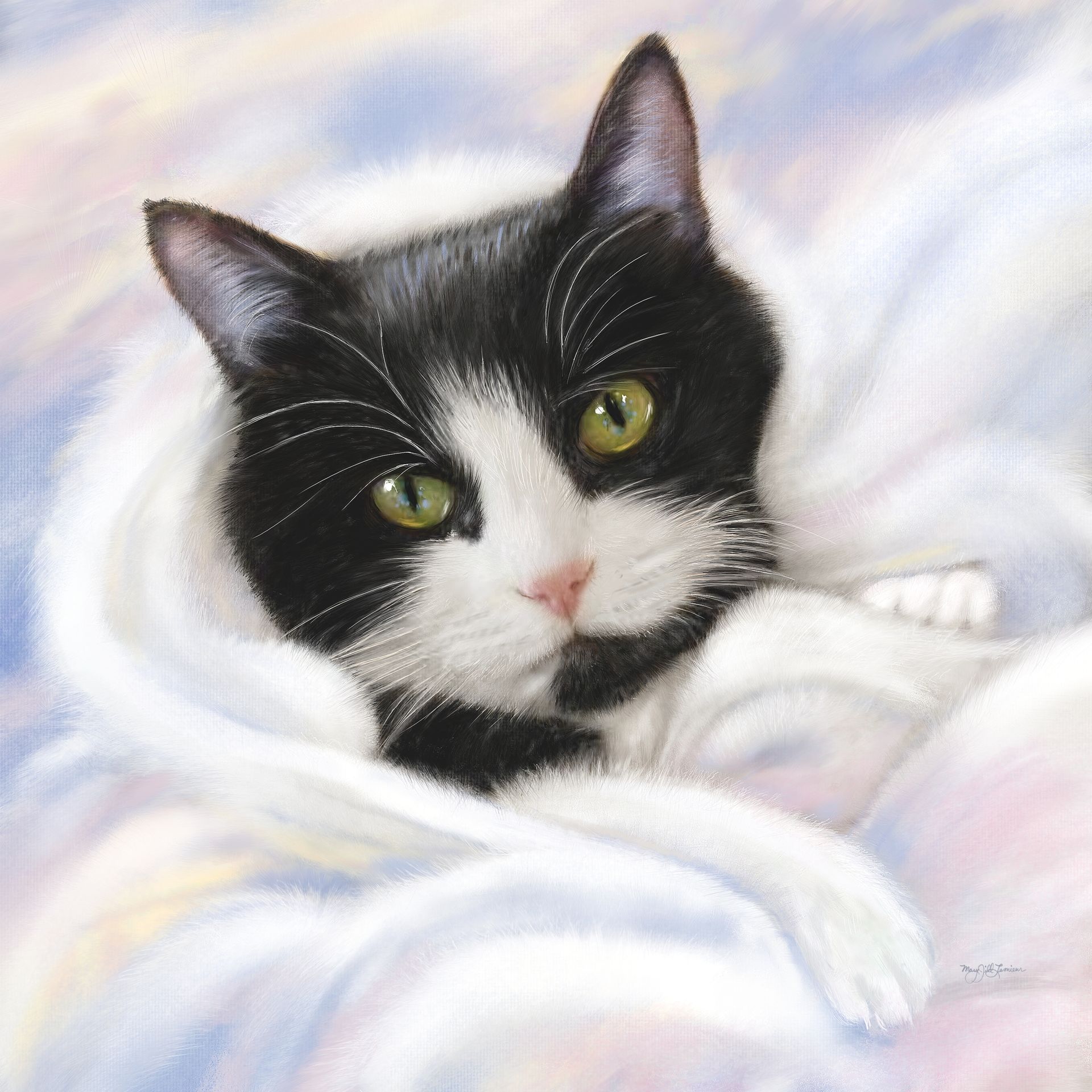 Realistic Custom Pet, Dog, Cat Portrait Painting On Canvas Or Archival Paper