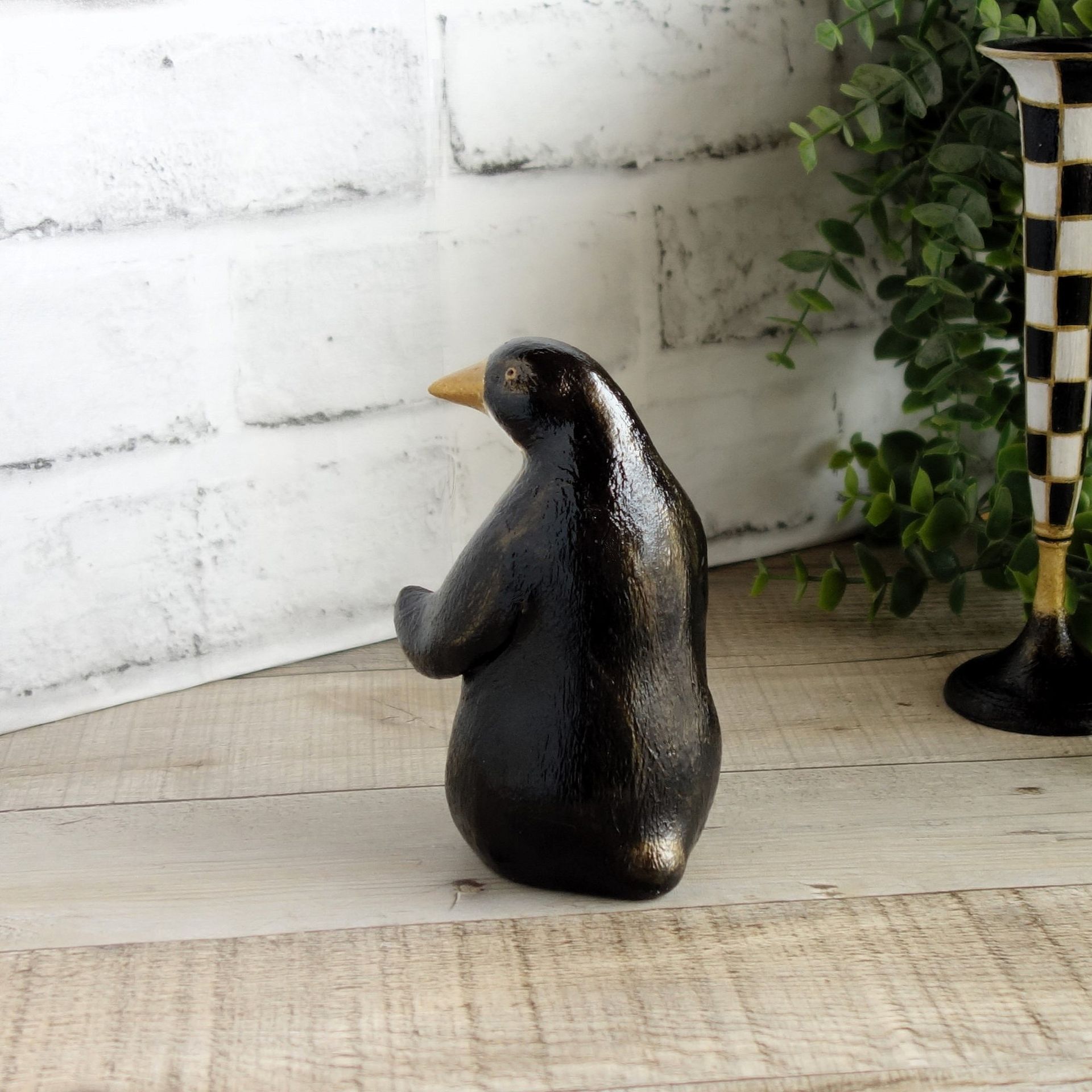 Elegant Checks Penguin Whimsy Checks Decor 3 