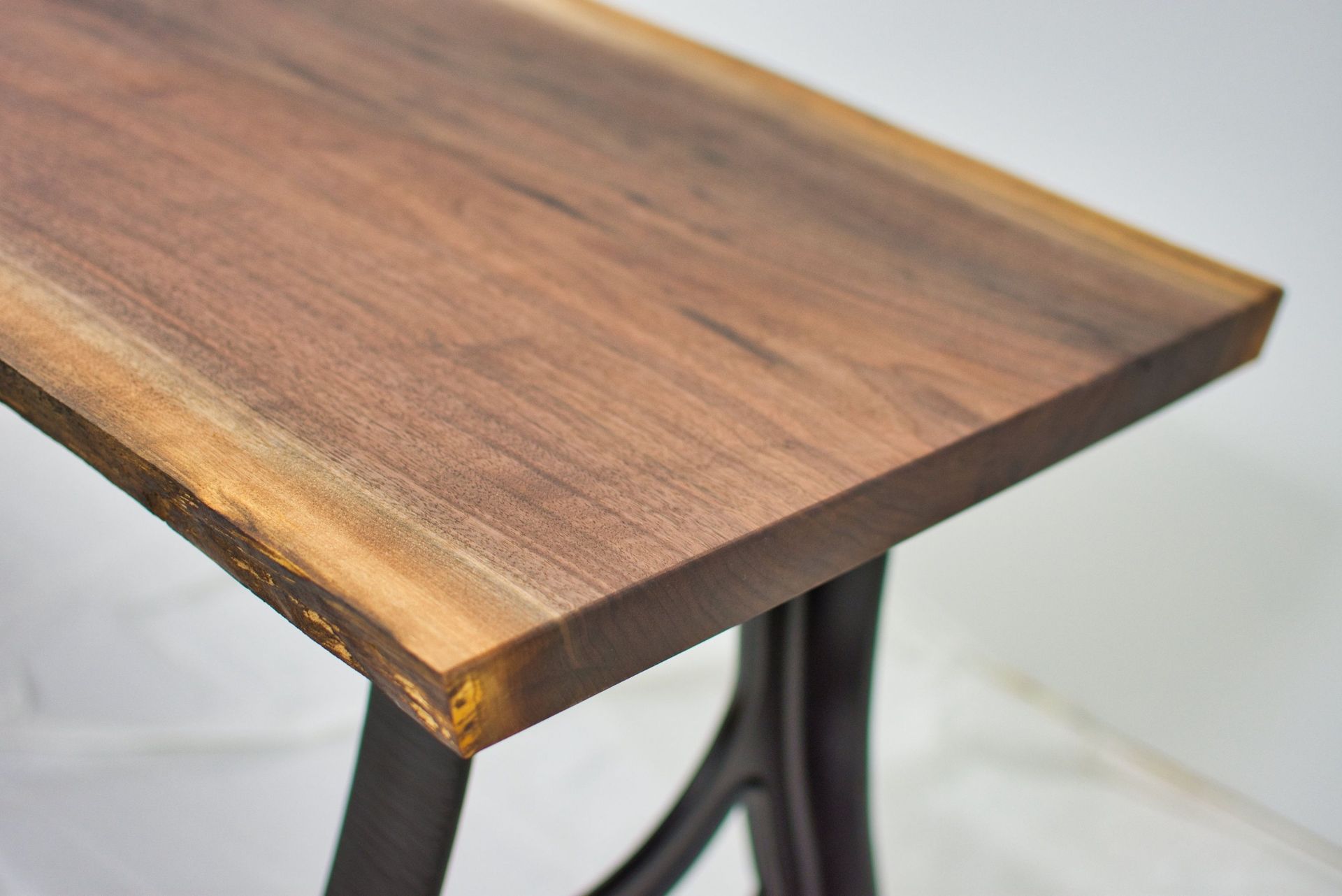 Live Edge Desk, Walnut Computer Desk, Desk With Metal Legs, Slab Desk, Handmade Office Desk 5