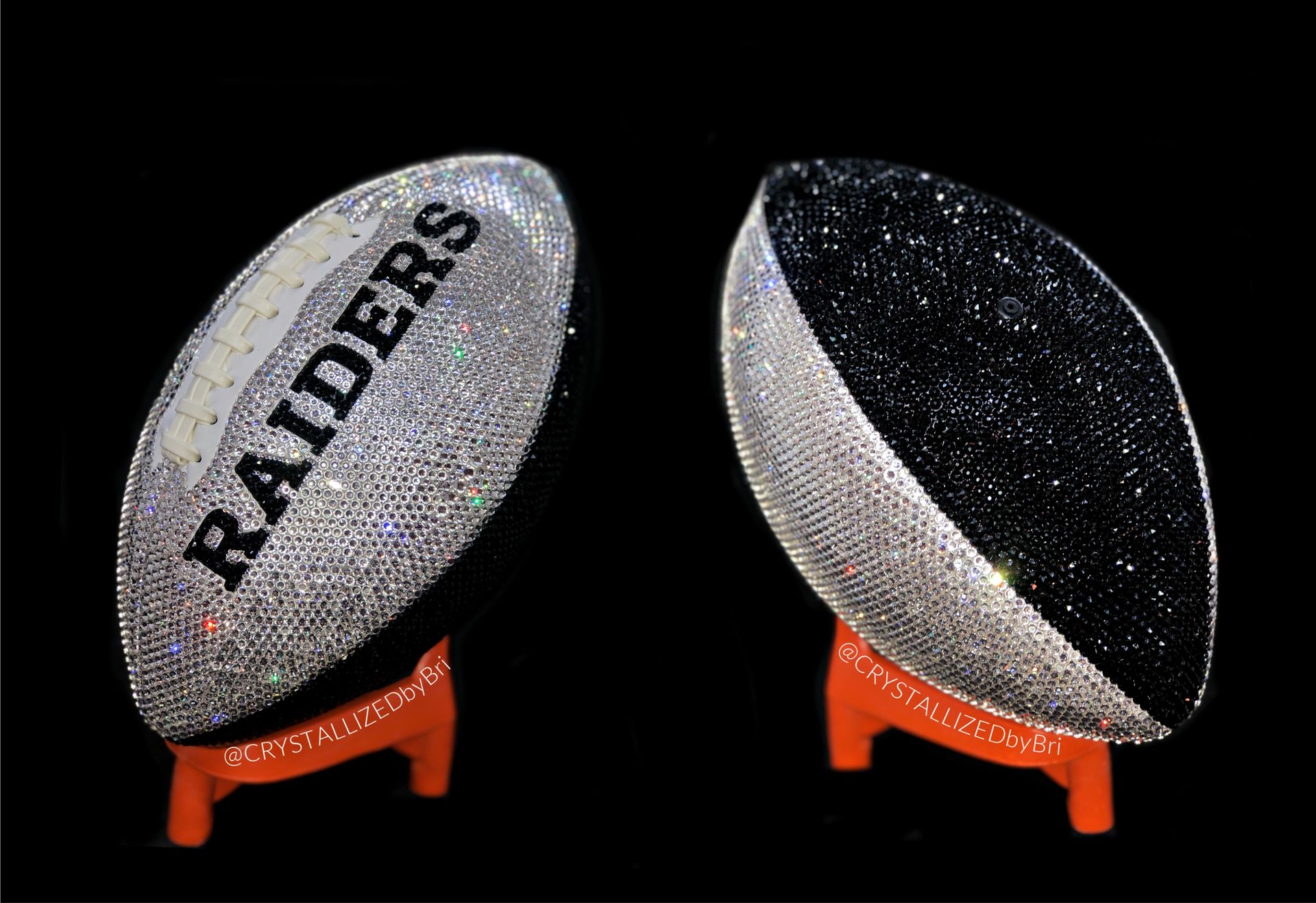 Any Team Crystallized Football Full Game Size Nfl Bling Genuine European Crystals Bedazzled 3