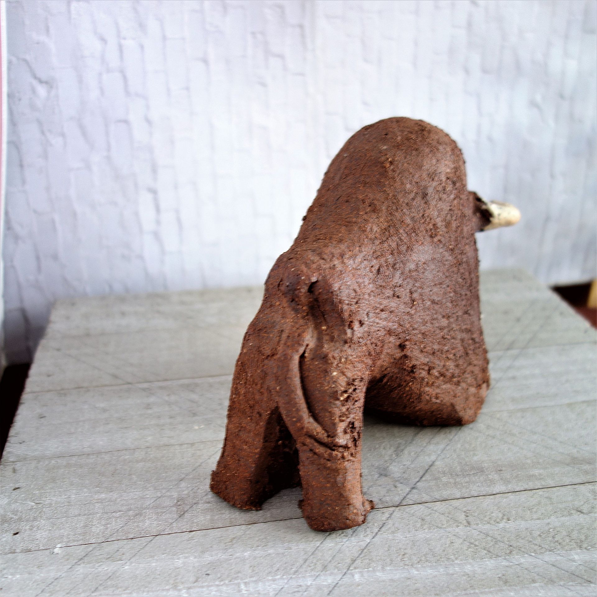 Cave Art Bison Artist Hand Carved Rendition Buffalo Cave Art 4 