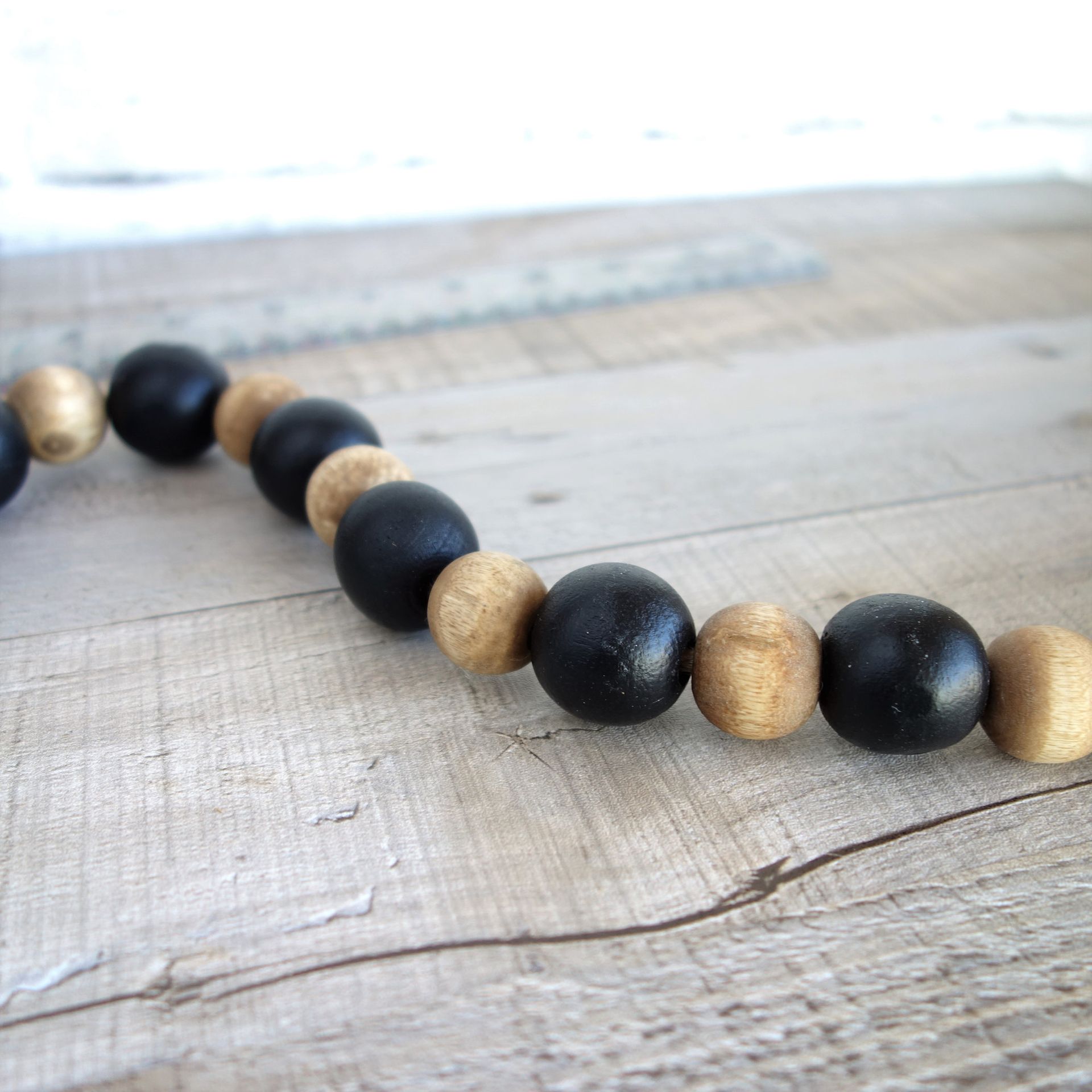 Black Bear Decor Bead Garland Cabin Decor Woodland Decor Lakehouse Decor 4 