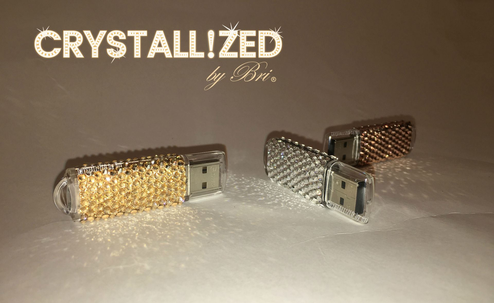 Crystallized 32gb Usb Thumb Flash Drive Memory Stick Bling Genuine European Crystals Bedazzled 2