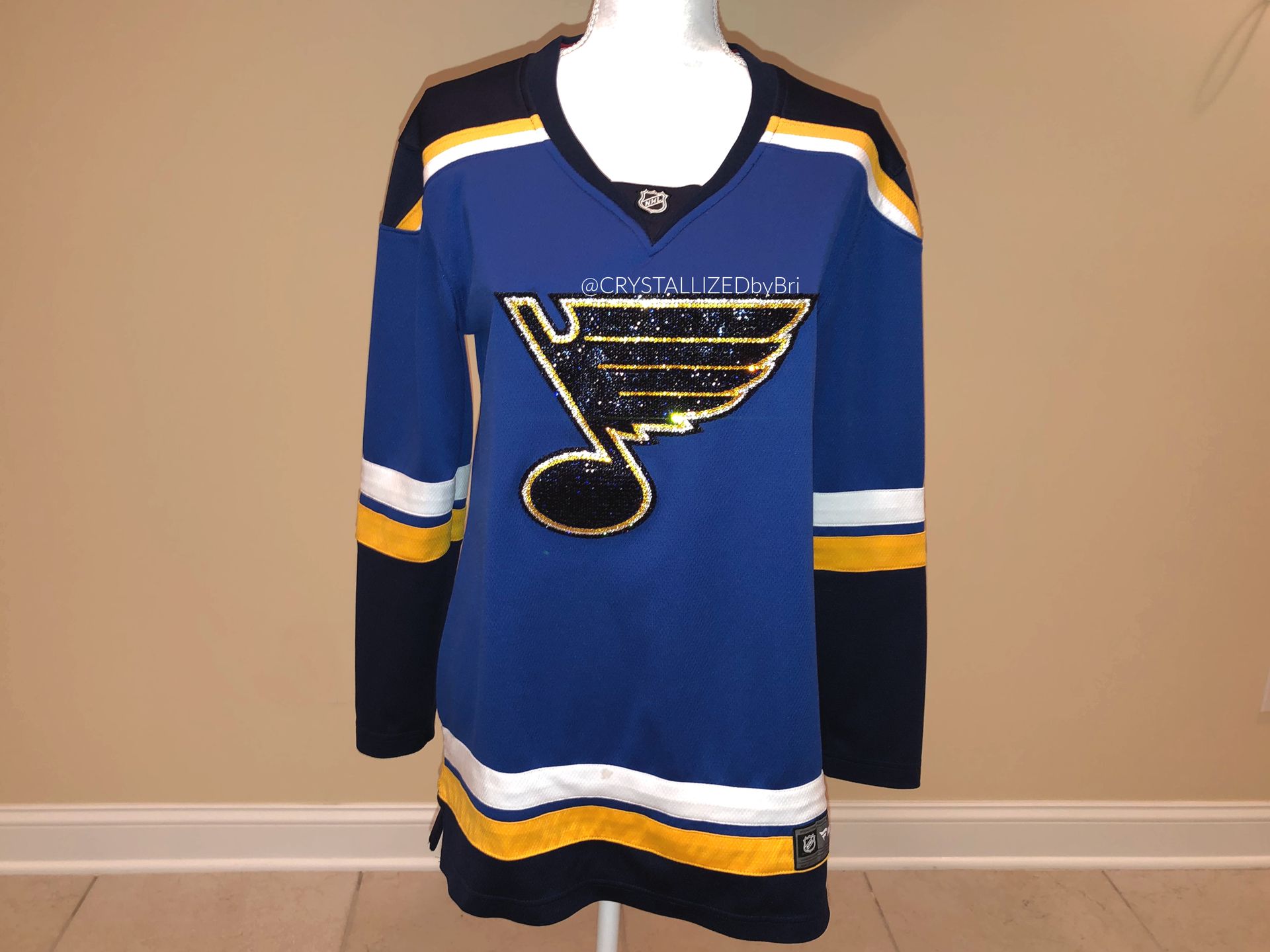 Crystallized Jersey Any Team Player Nhl Hockey Sports Bling European Crystals Bedazzled 2 