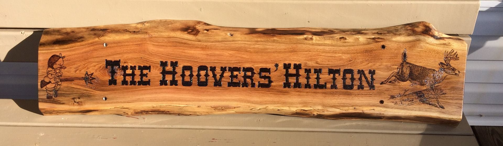 Live-Edge Custom Woodburned Signs 5 