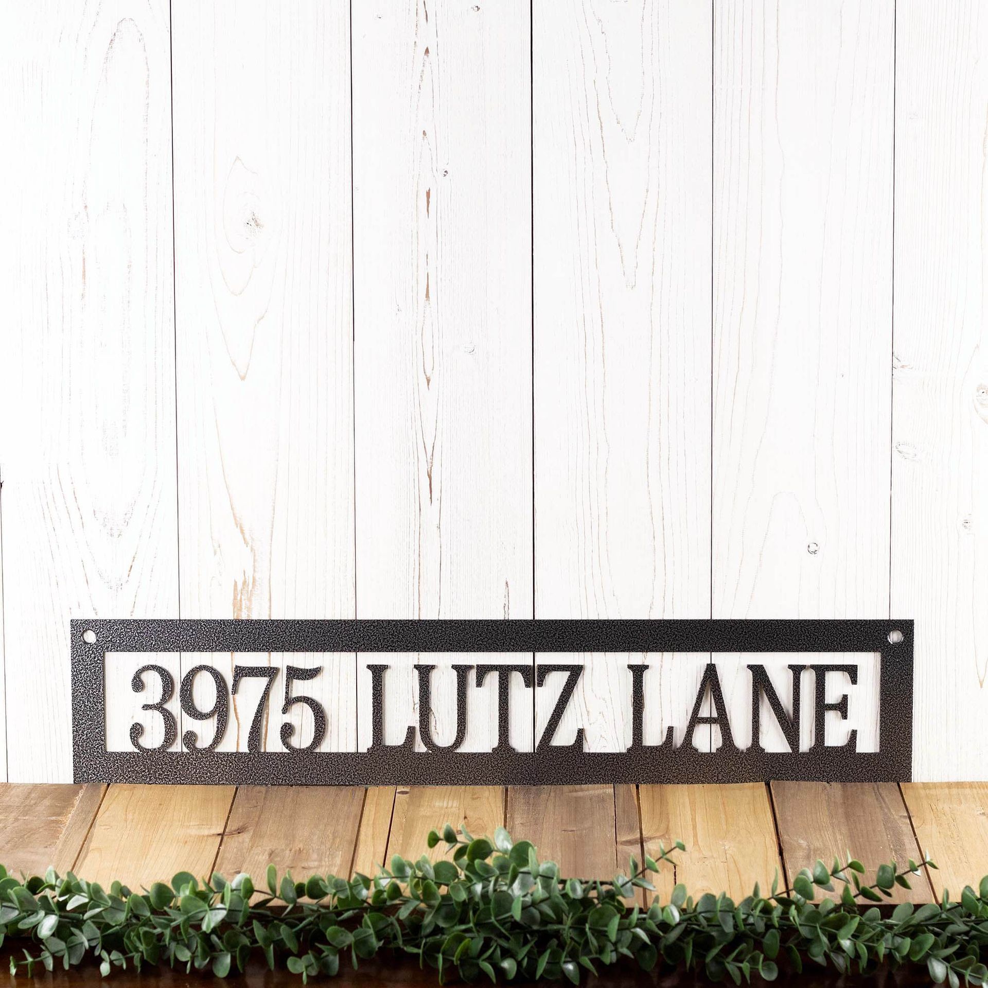 Personalized Hanging Metal Address Sign 5 