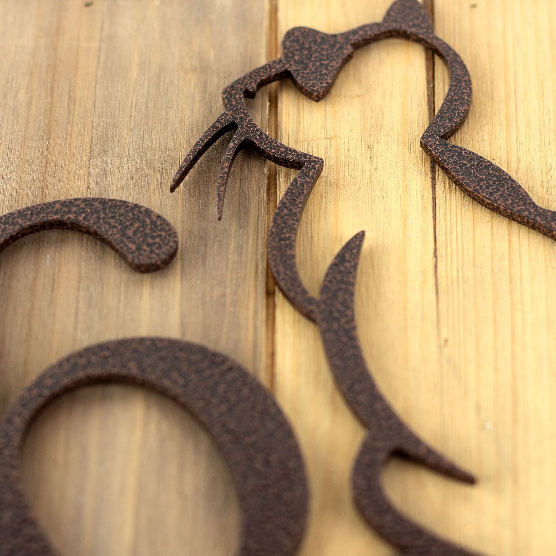 Metal House Number Sign with Cute Cat 4