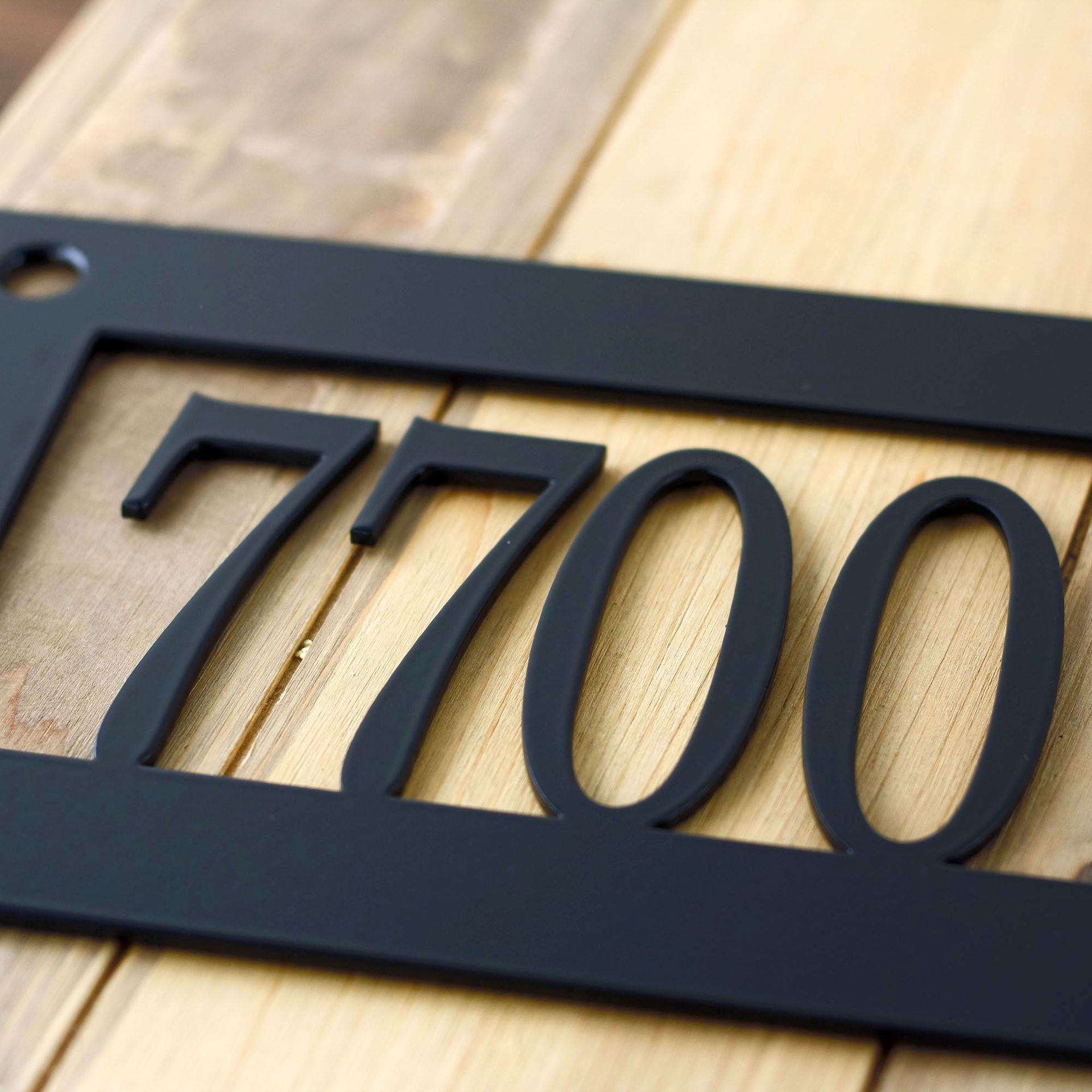 Personalized Hanging Metal Address Sign 2 