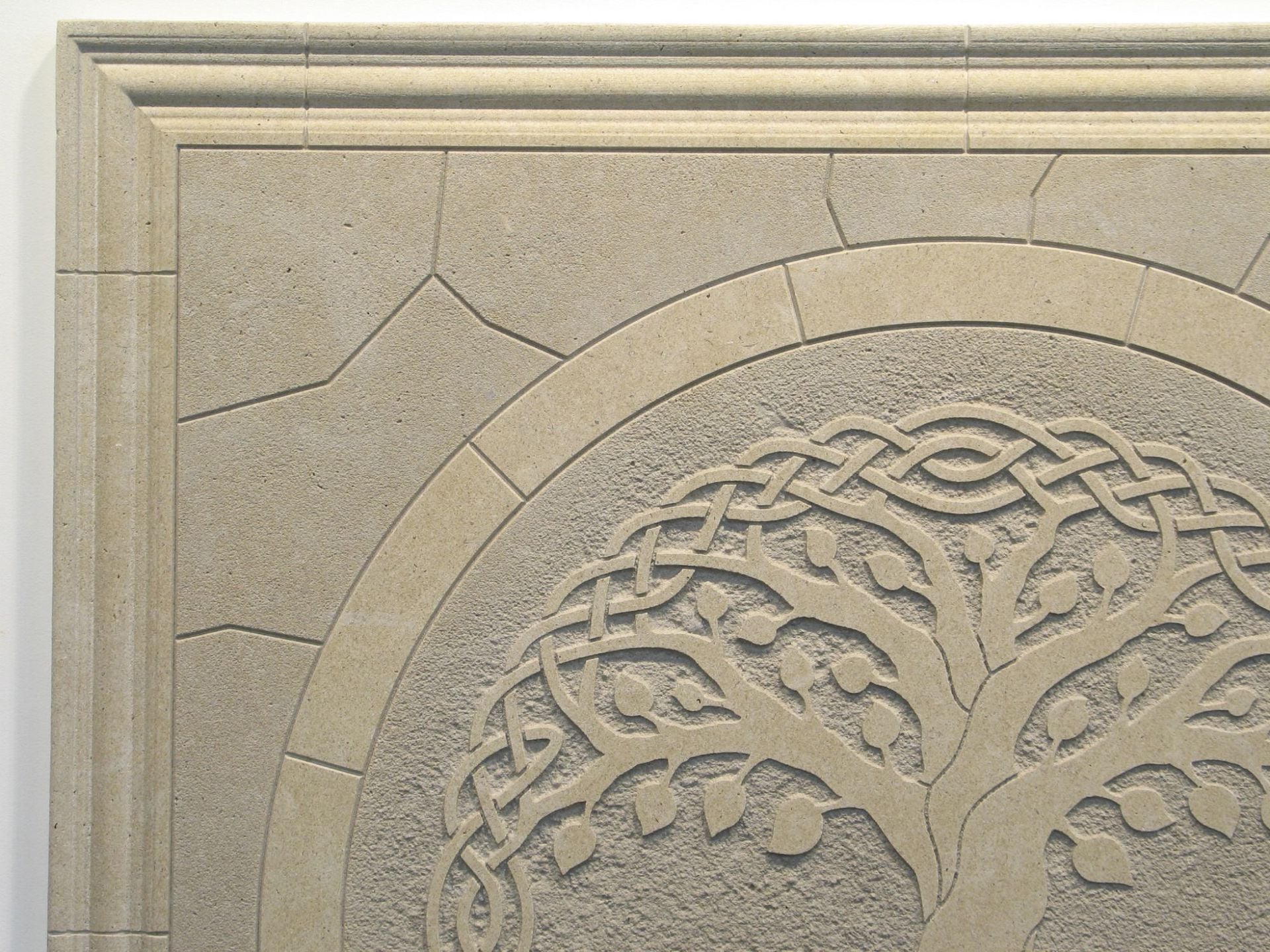 Tree Of Life Limestone Decorative 18" x 18" Decorative Tile 5 