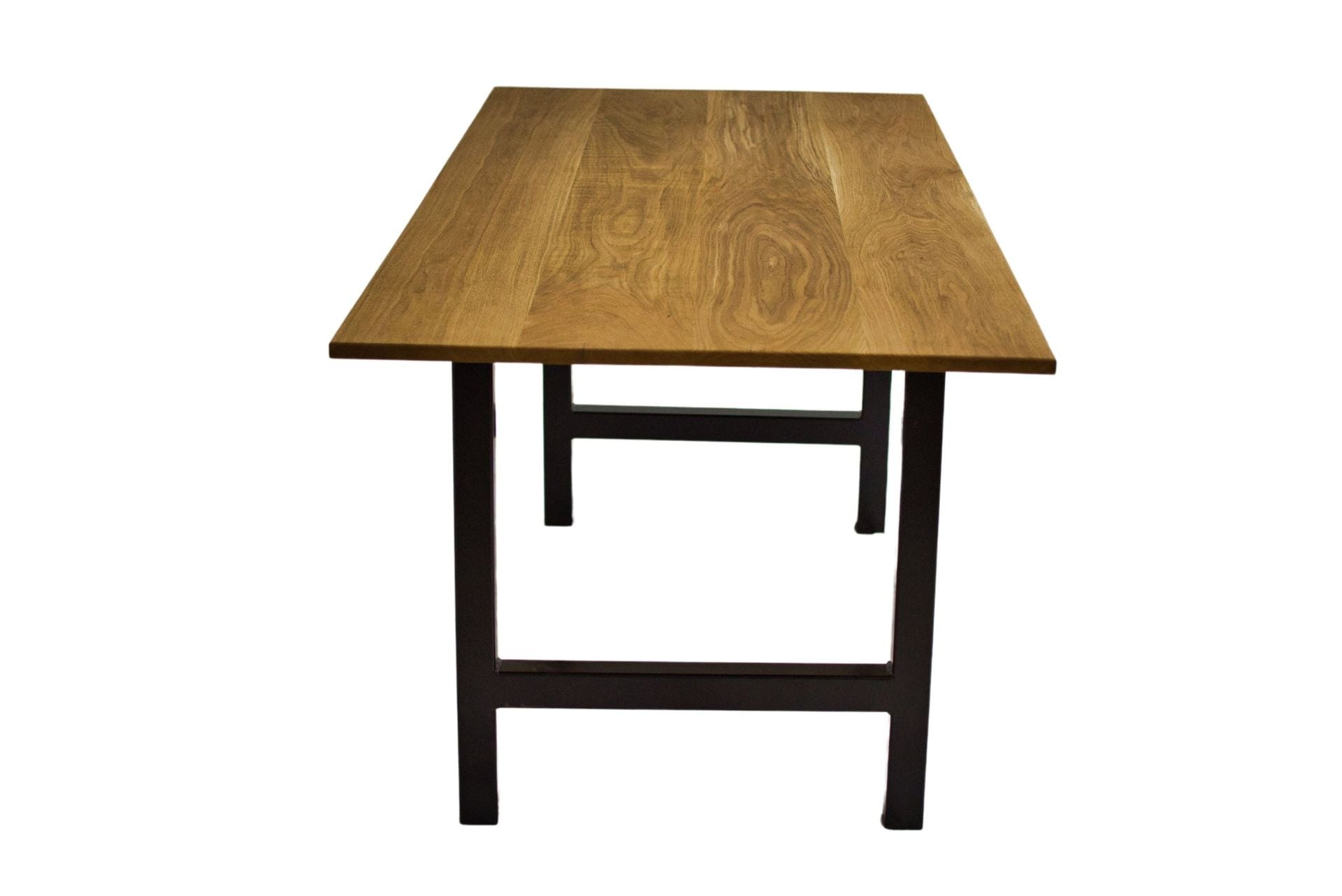 Oak Dining Table, Solid Wood Dining Table, Kitchen Table With Metal Legs, Farmhouse Dining Table 2 