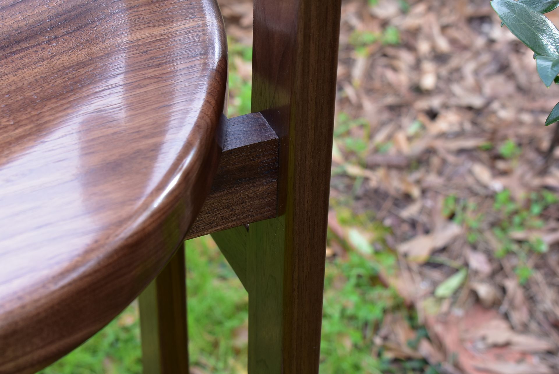 Tall Walnut Barstools 3 