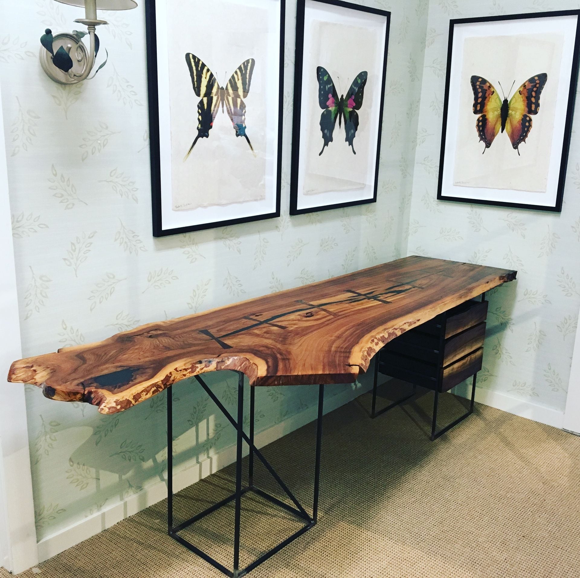 Live Edge Elm Desk