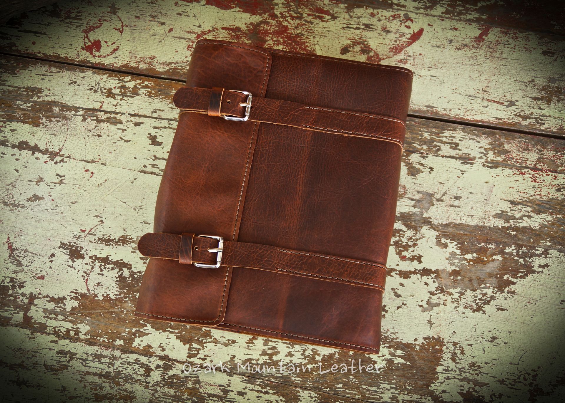 Custom Bison Leather Book Cover Or Bible Cover Made to fit your book or Bible Personalized 6