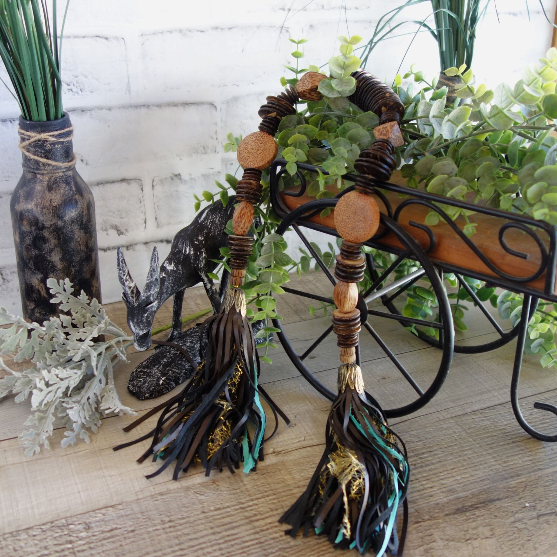 African Decor Animal Print Beaded Garland 2 