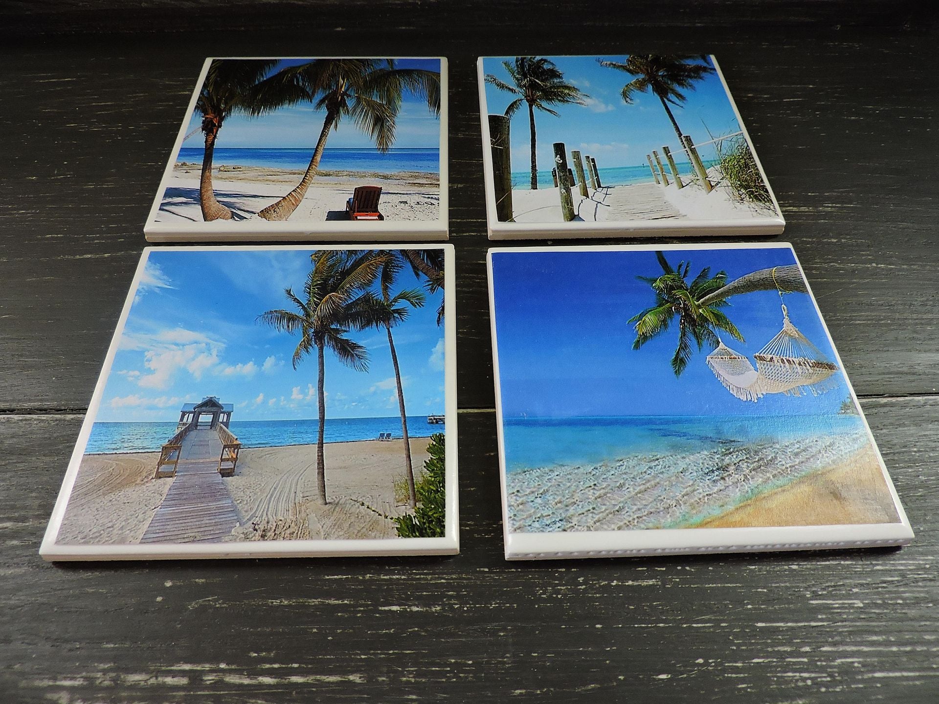Beach Theme Ceramic Coasters 5 