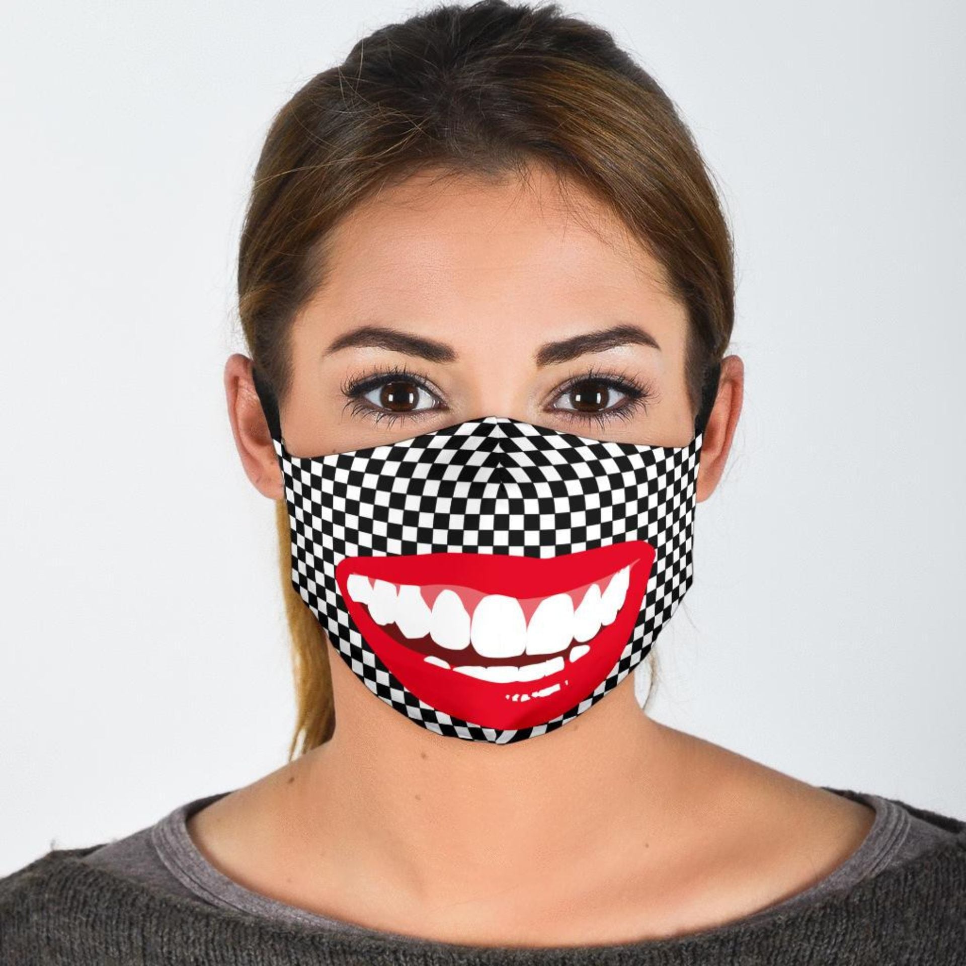 Funny Big Mouth Reusable Washable Adjustable Face Mask For Children And Adults
