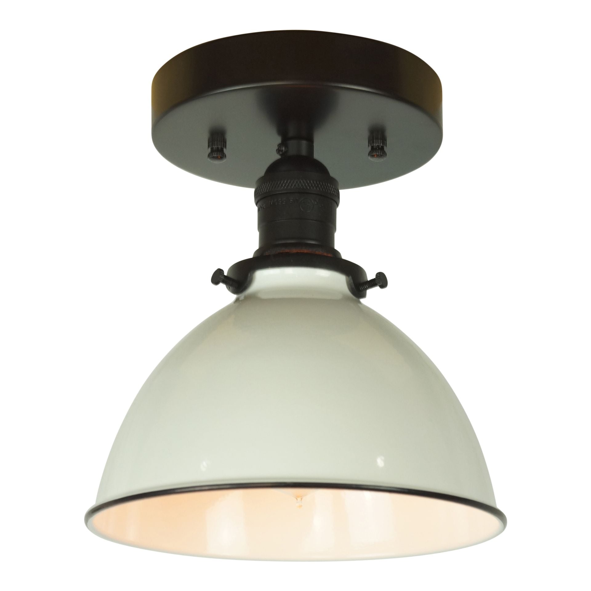 Farmhouse Ii Flush Mount, Matte Black