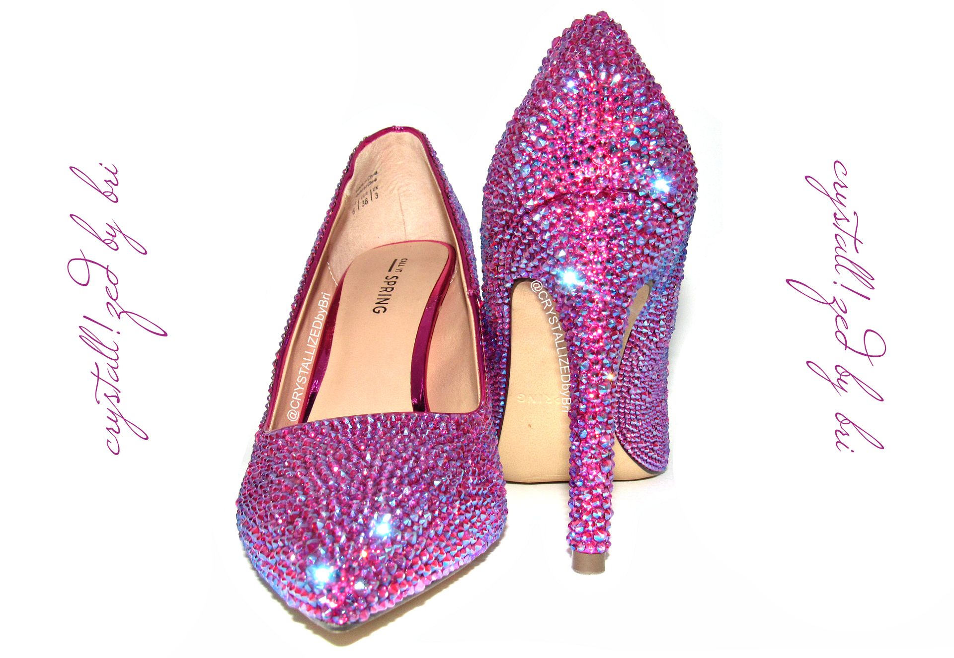 Fully Crystallized High Heels Bling Shoes Genuine European Crystals Bedazzled Pumps Bridal Wedding 1 