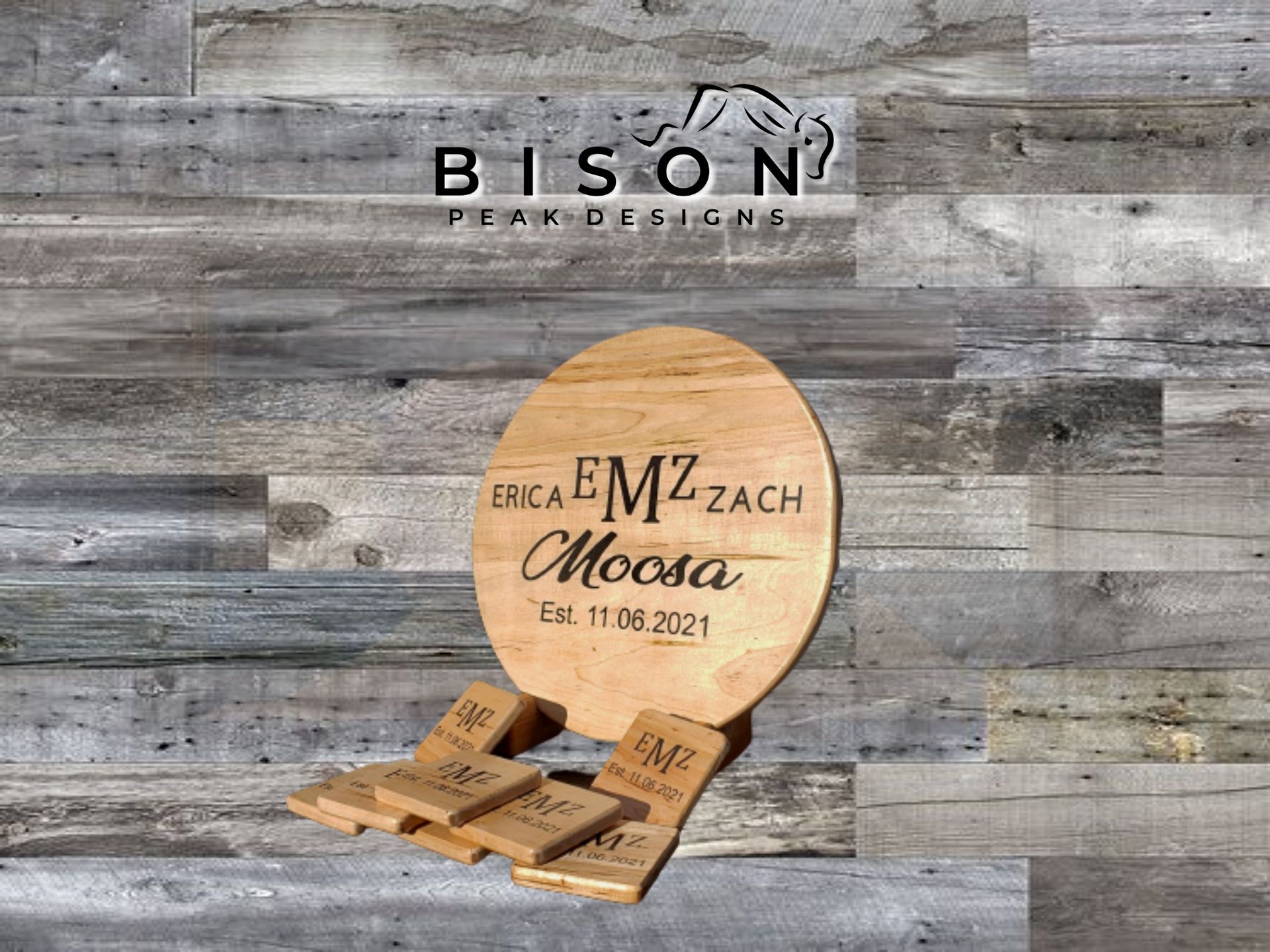 Personalized Cutting Boards. Monogram Cutting Board. Round Cutting Board.