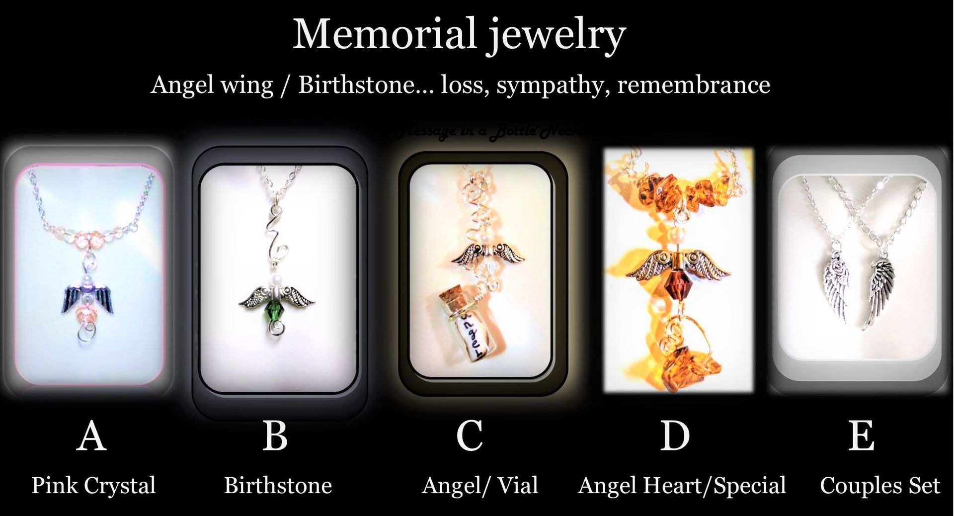 Angel, Birthstone Necklace, Custom Created For You
