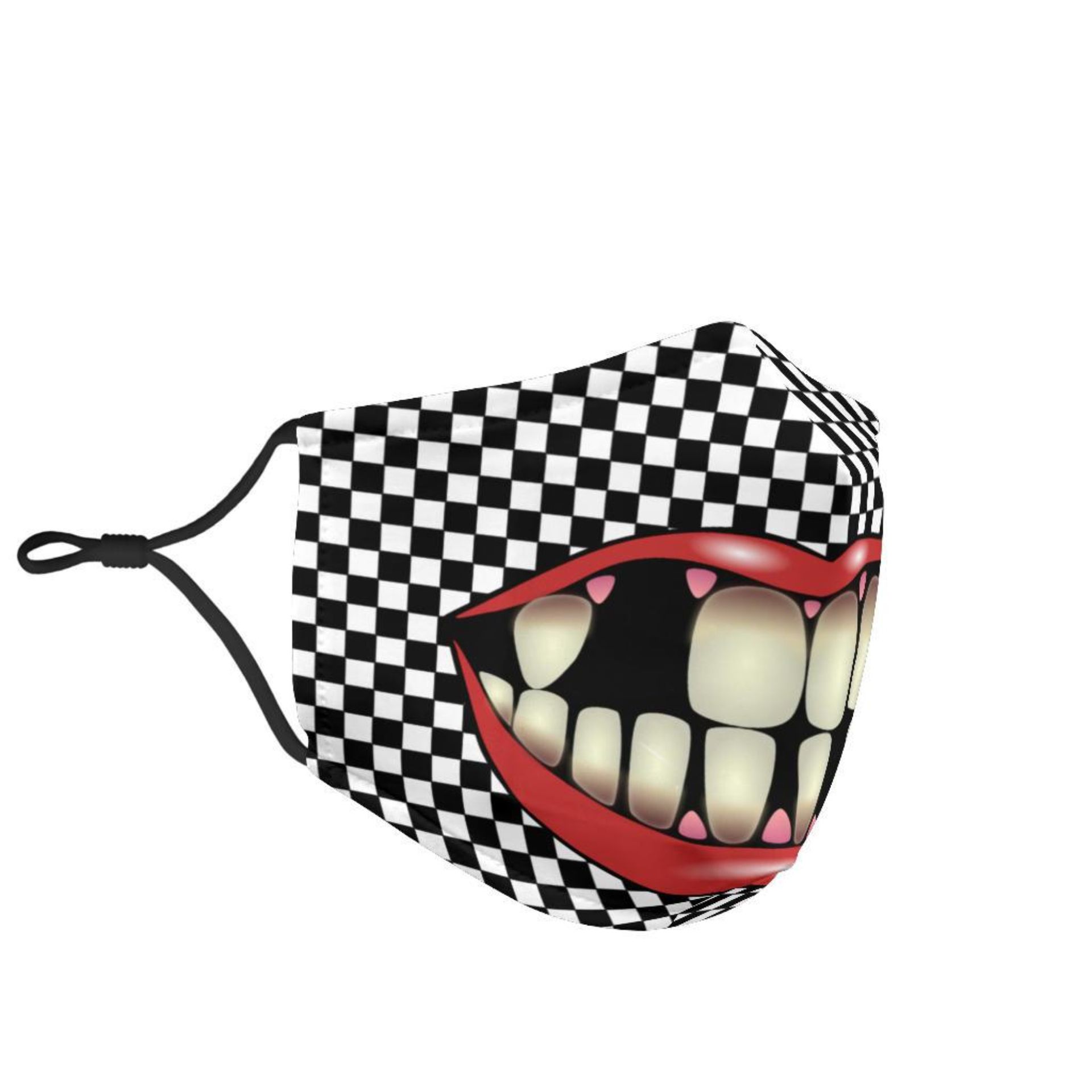 Funny Adult Or Child Fabric Face Mask With 2 Free Filters Adjustable Straps 5 