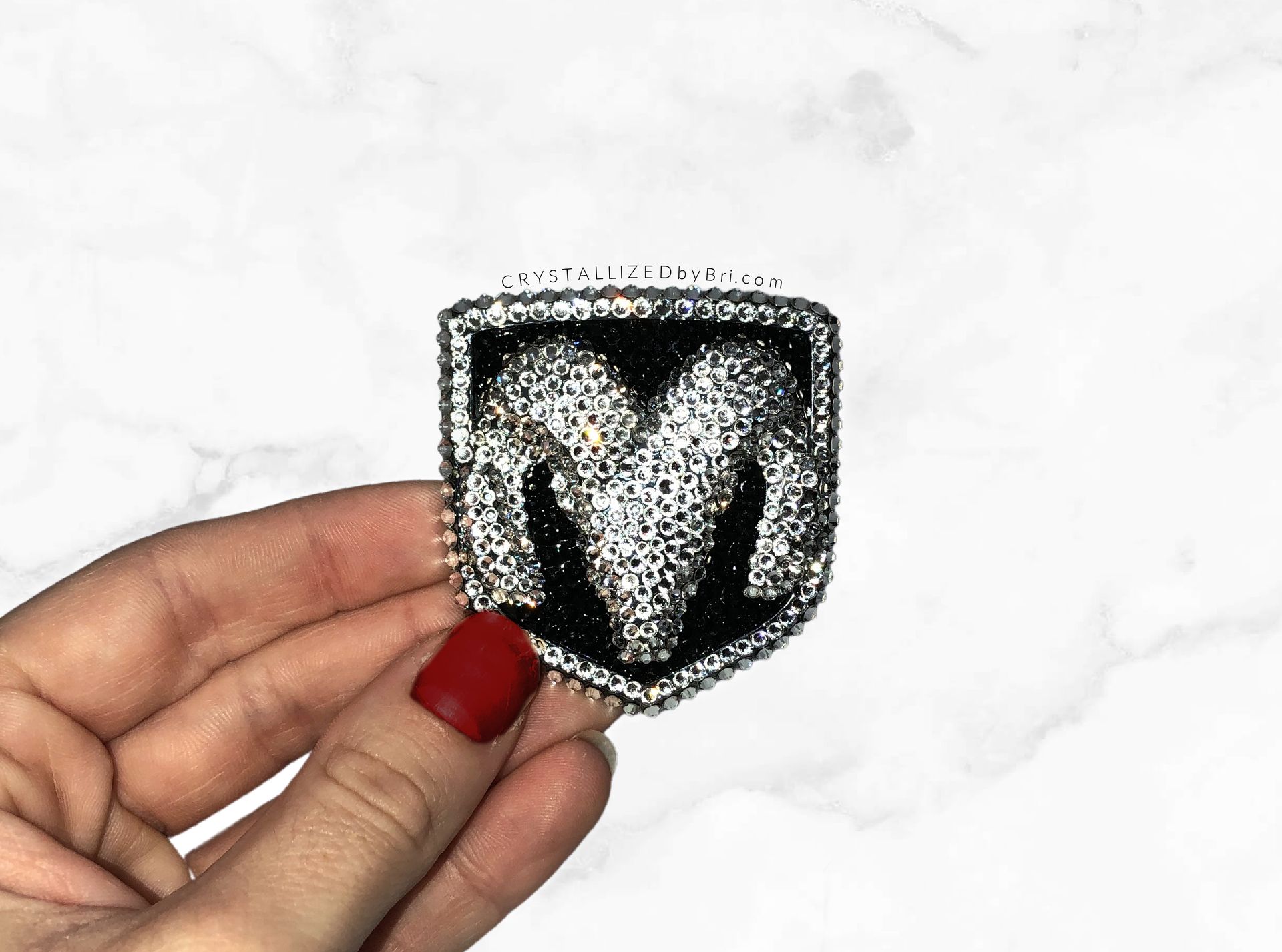 Dodge Ram Crystallized Car Truck Emblem Bling Genuine European Crystals Bedazzled 1 