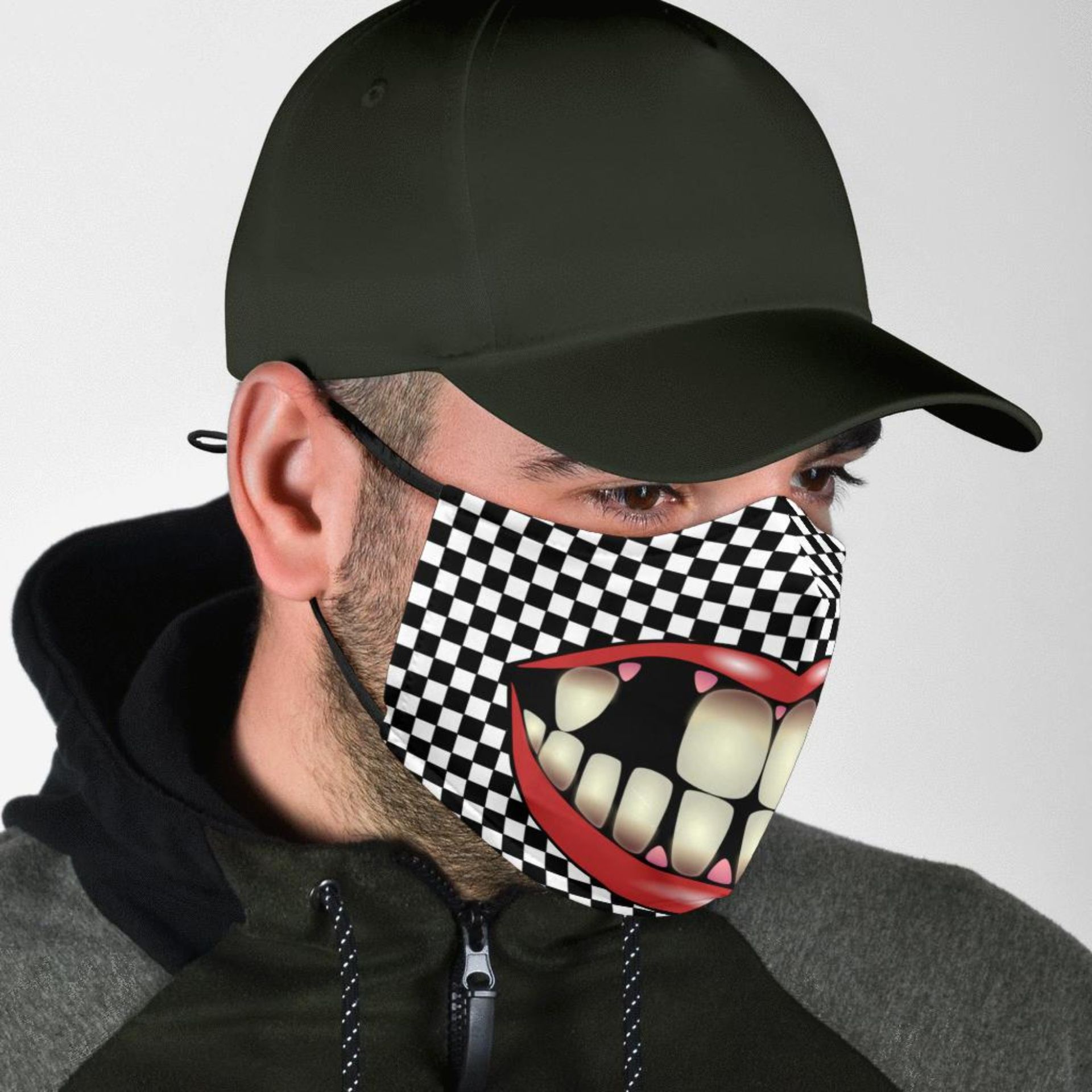 Funny Adult Or Child Fabric Face Mask With 2 Free Filters Adjustable Straps 2 