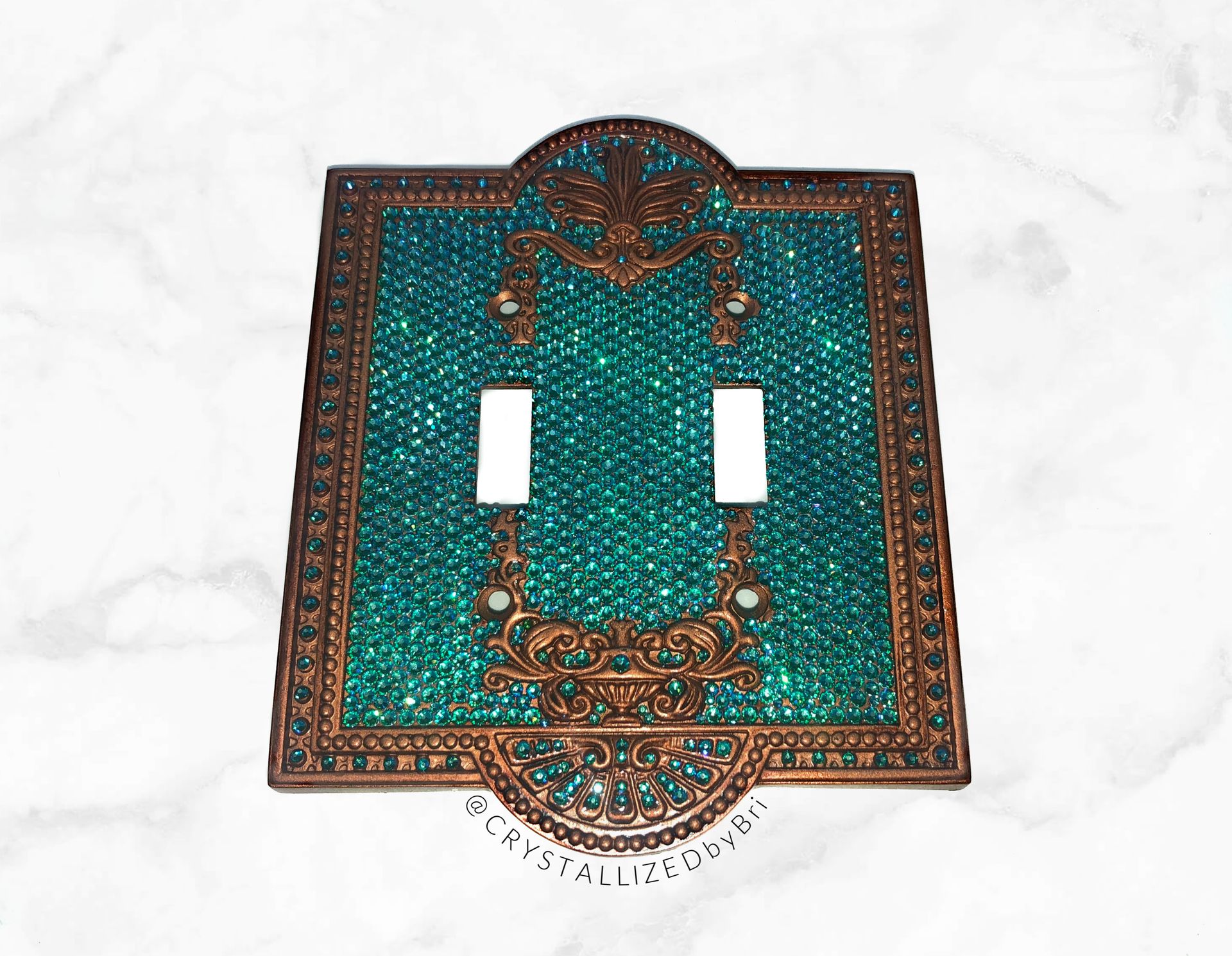 Custom Design Crystallized Wall Light Switch Plates Home Decor European Crystals Bedazzled 2 