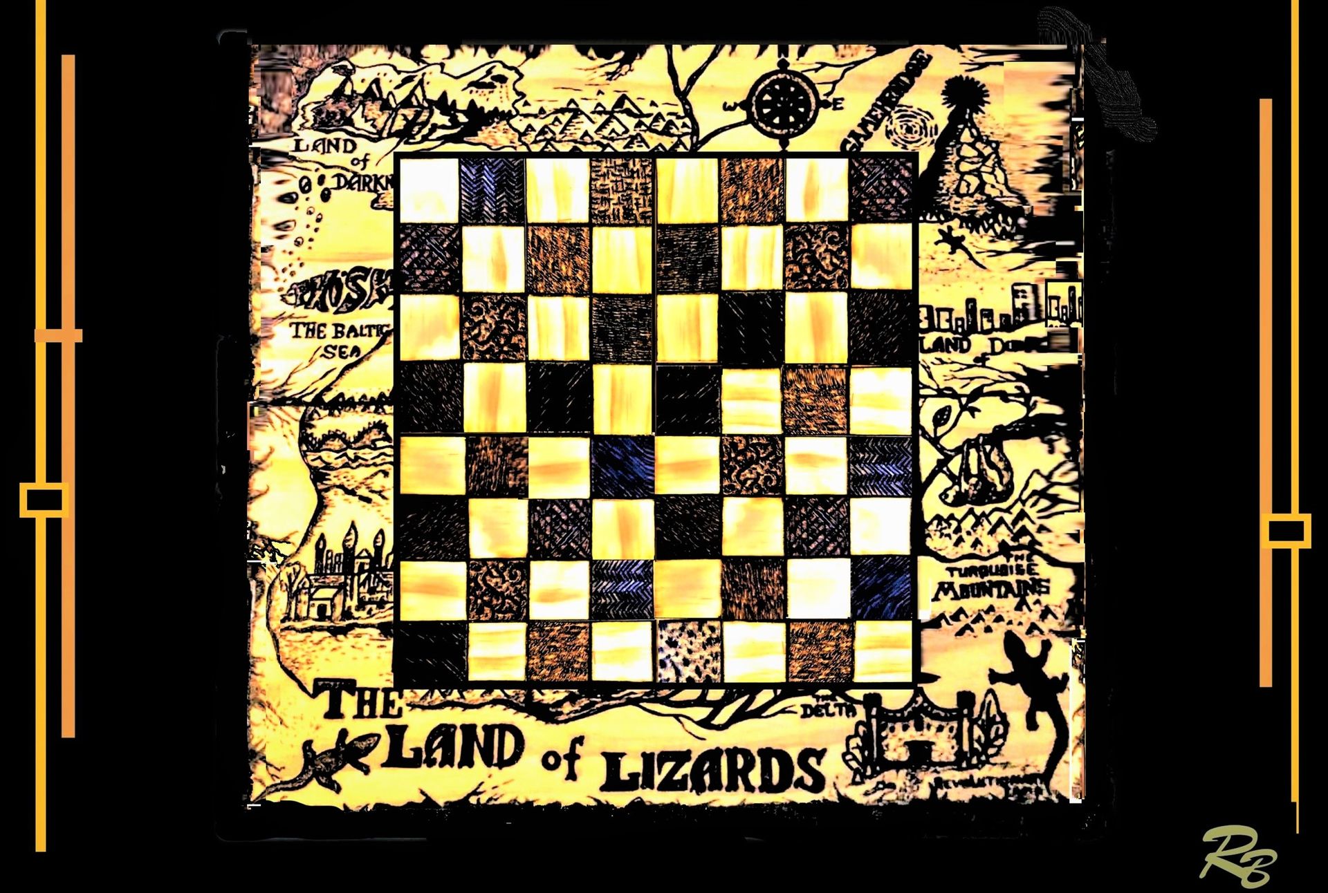 Lord Of The Rings, Chess Board, Large, 2 ft. by 2 ft. , Game Room Games, Gifts For Men, Rec Room Games. 6