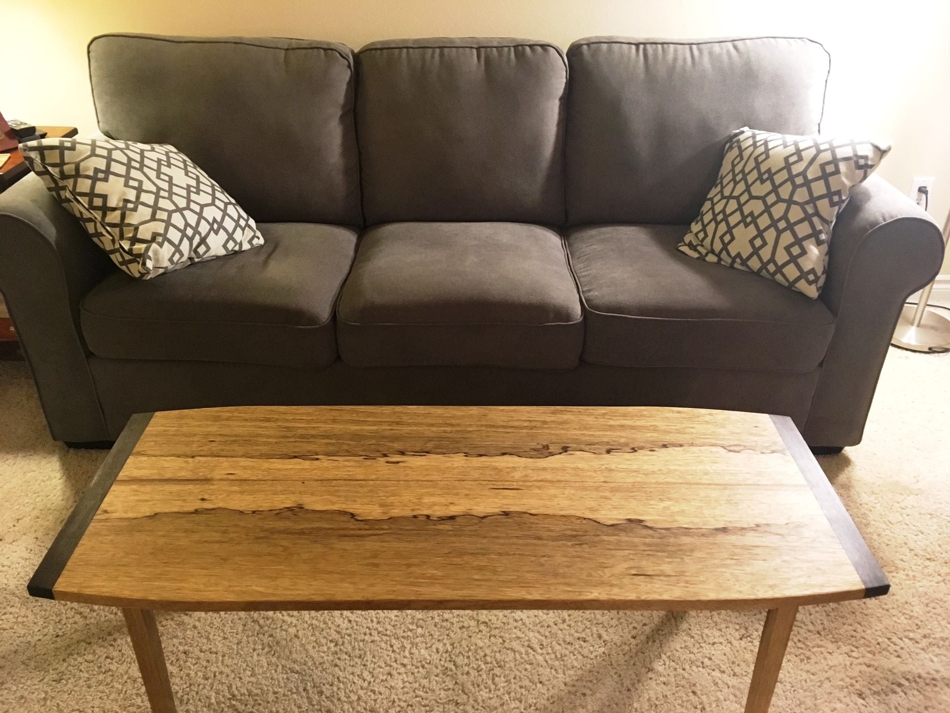 Celia's Black Limba "Mittens And Slippers" Coffee Table