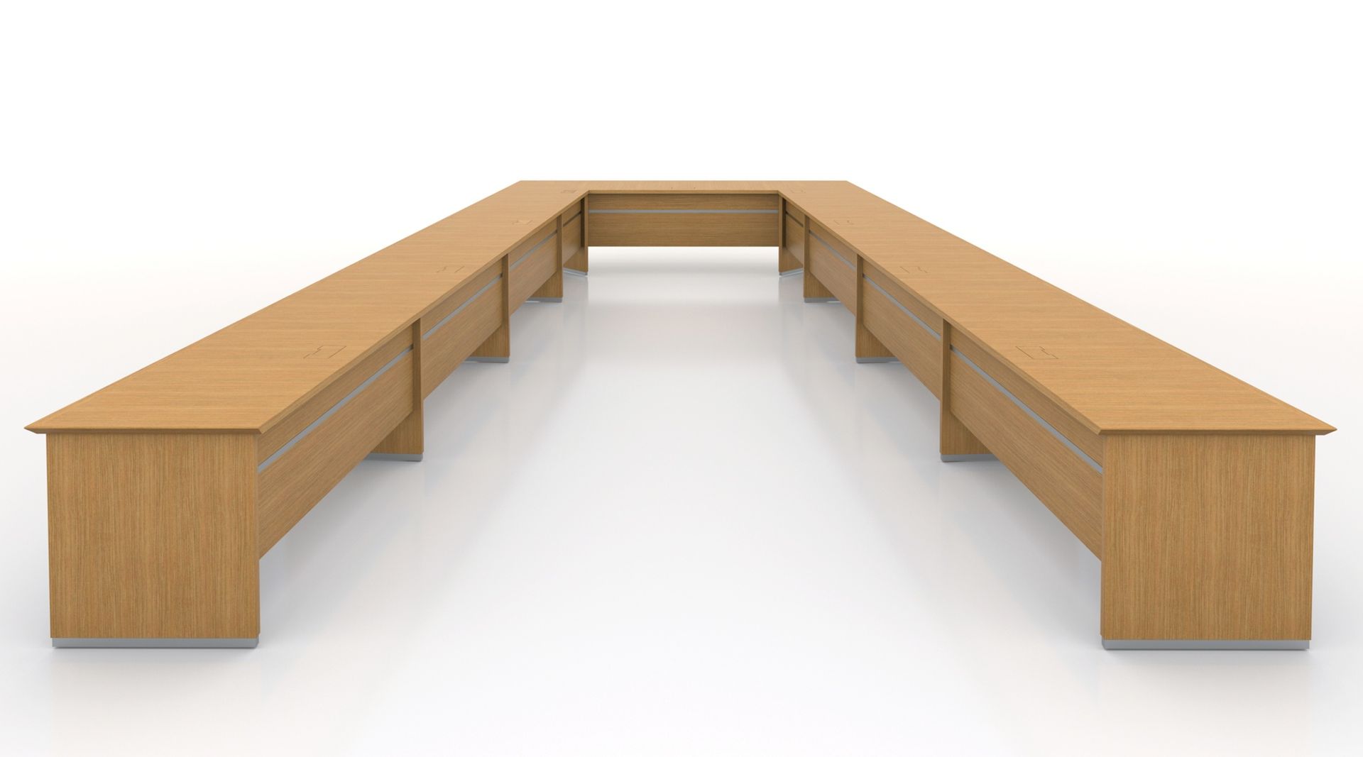 Custom Conference Table - V Shape