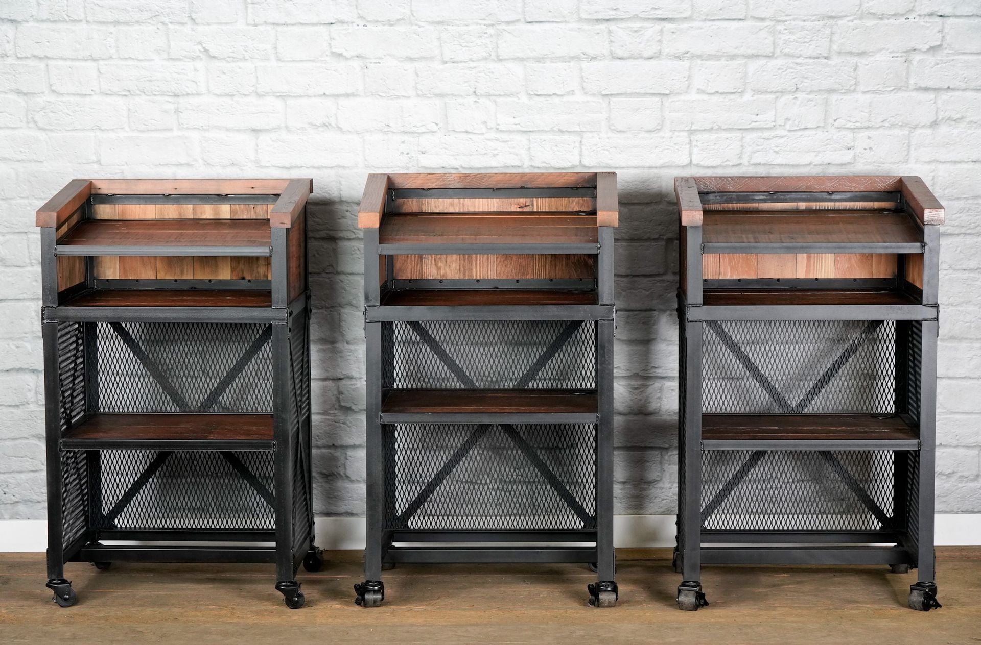 Vintage Industrial Host Stand, Modern Podium, Rustic Lectern, Greeter Station, Concierge Desk, 6 