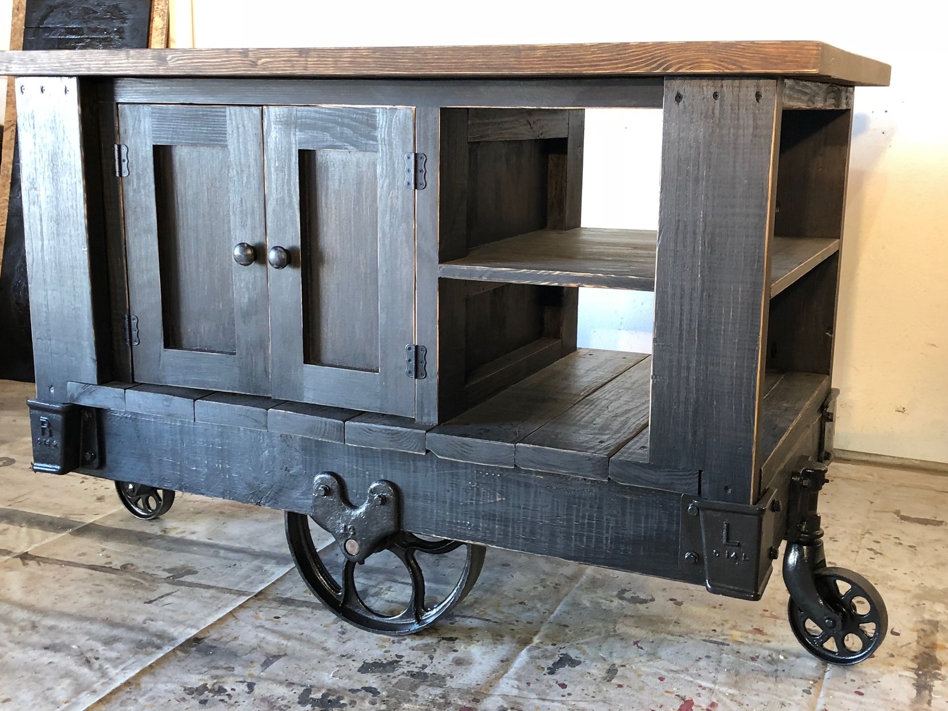 Industrial Cart Kitchen Island 4