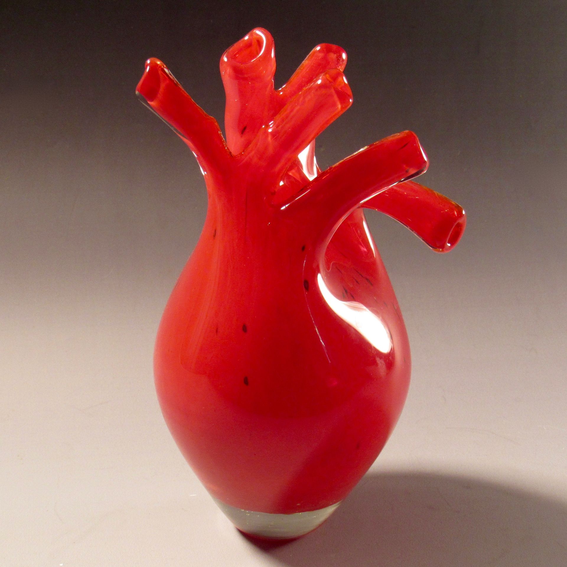 Blown Glass Anatomical Hearts 2