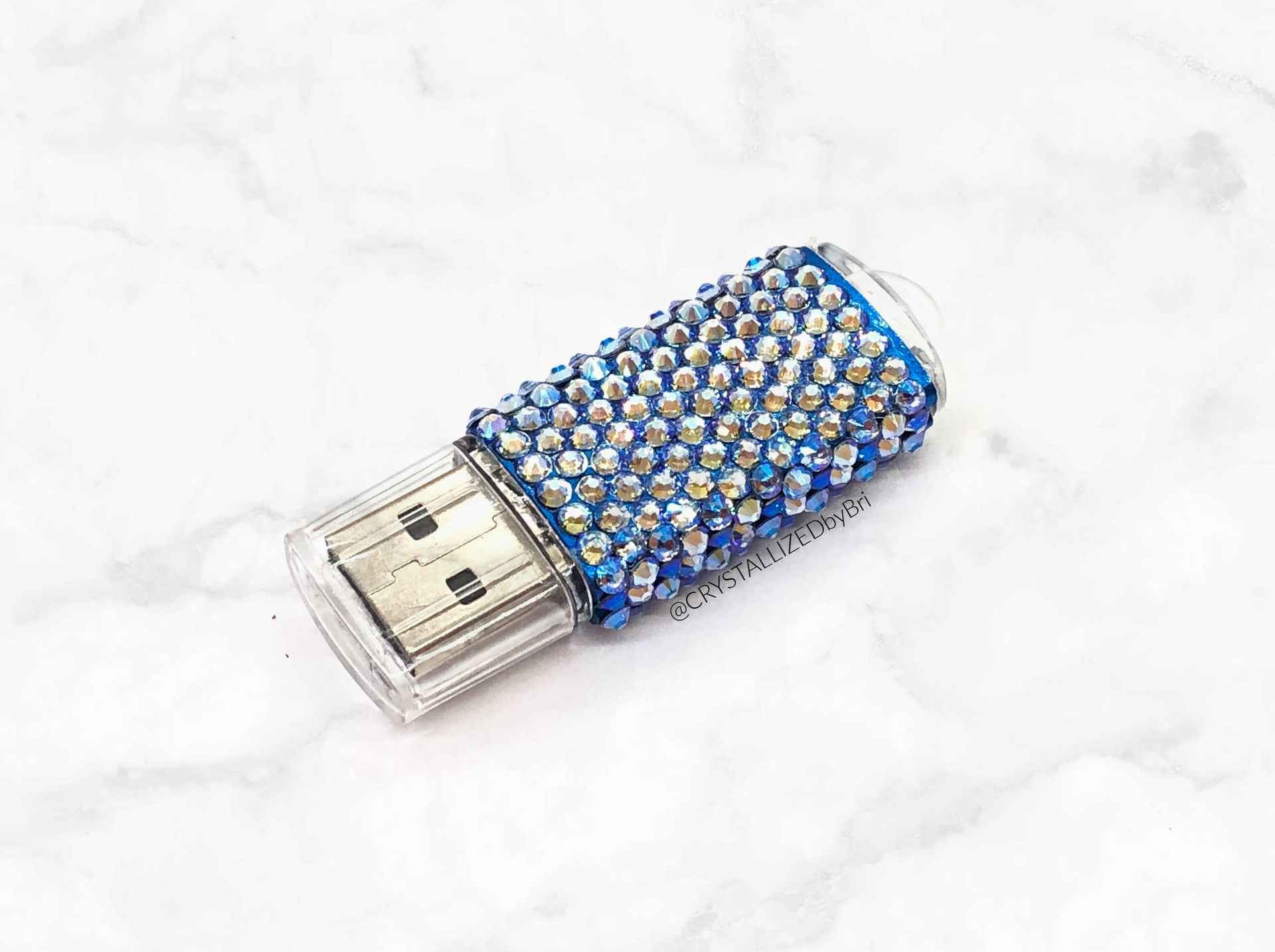 Crystallized 32gb Usb Thumb Flash Drive Memory Stick Bling Genuine European Crystals Bedazzled 1