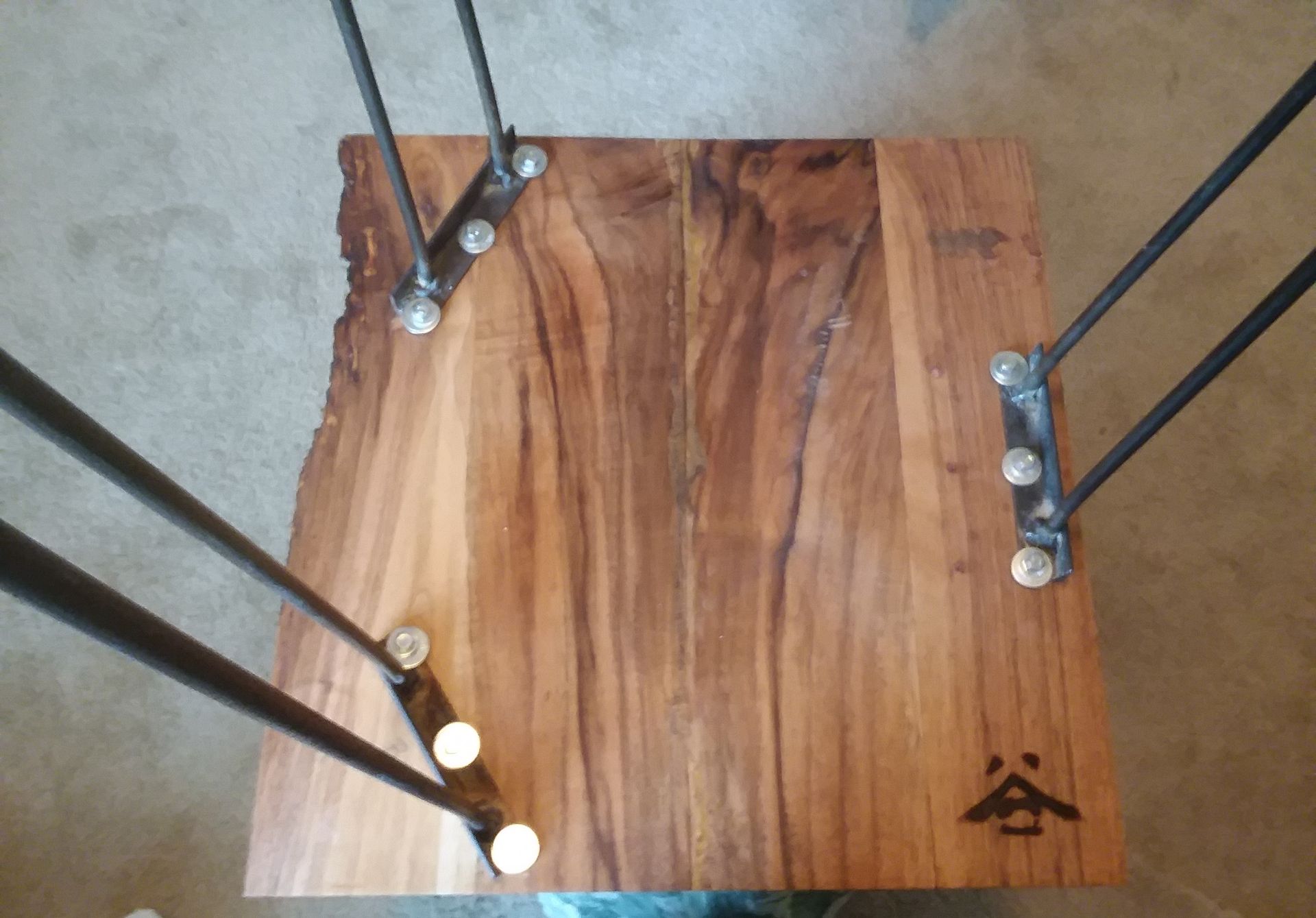 Live Edge Walnut End Table 6 