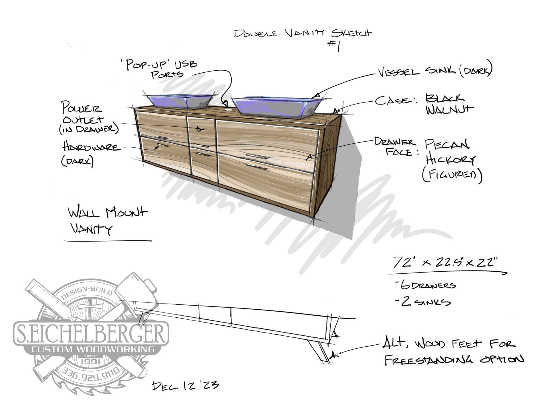 Floating Double Vanity 2