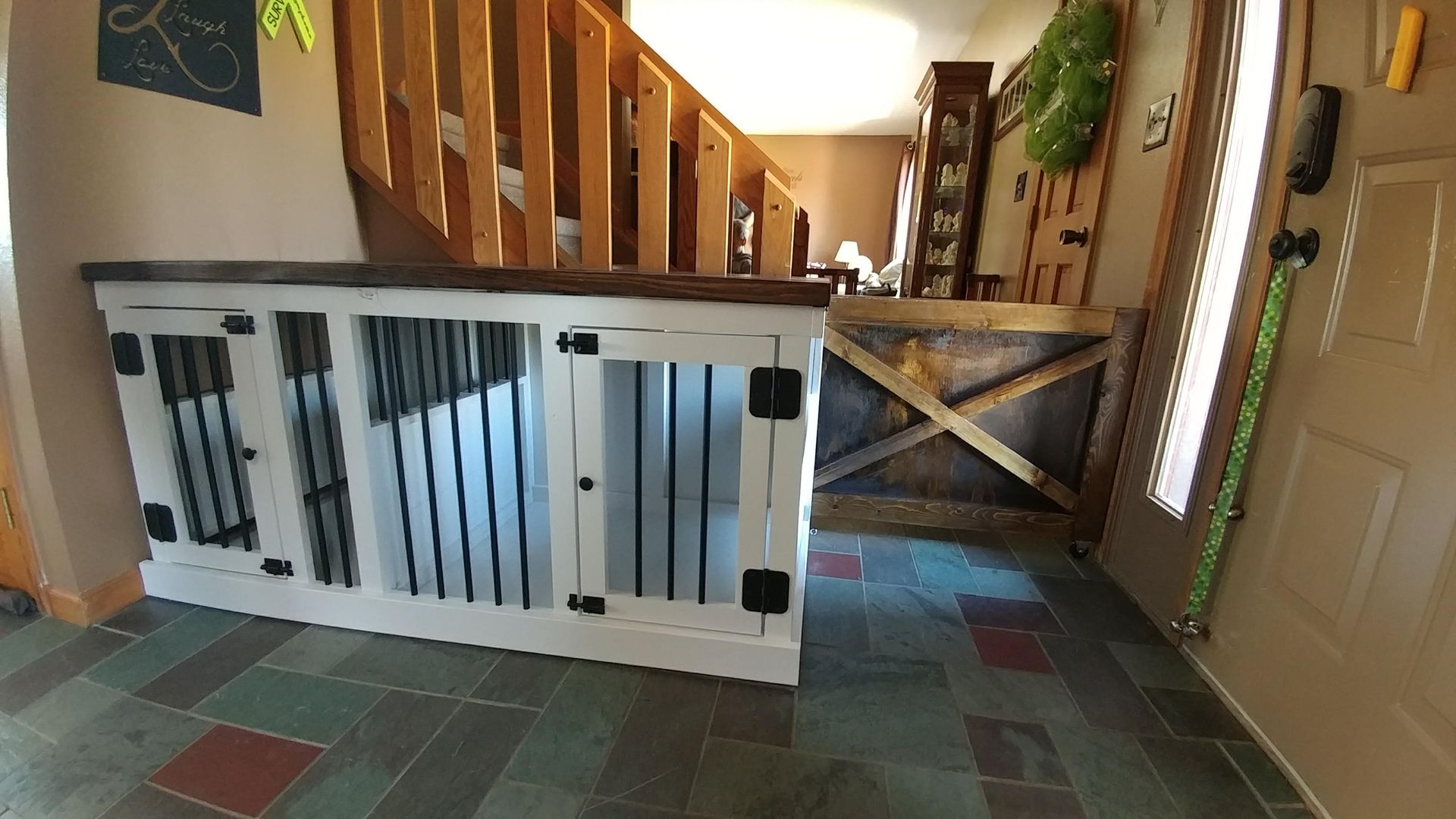 Custom Dog Crate Furniture Double Large 5
