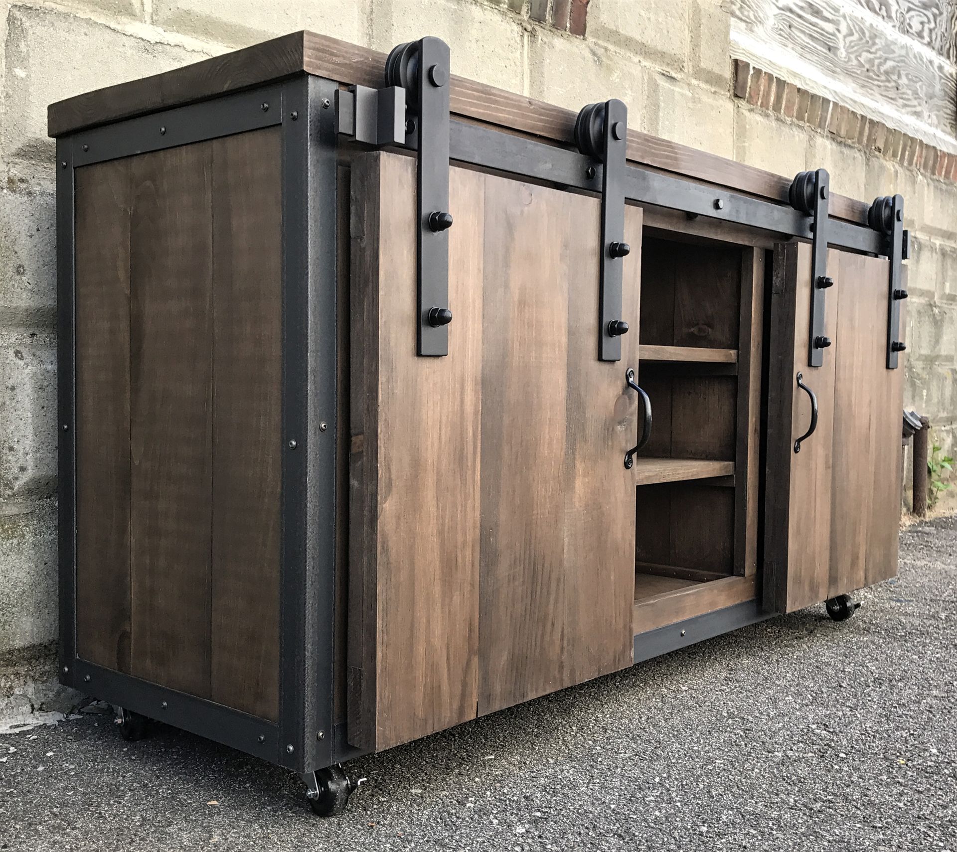 Rustic Industrial Bathroom Sink Vanity / Buffet / Media / Aquarium / Bath Room / Farmhouse 5 