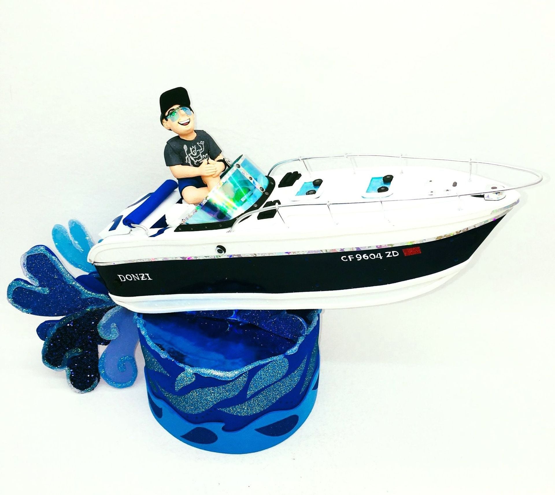 Nautical Birthday Personalized Cake Topper, Boating Cake Toppers 5