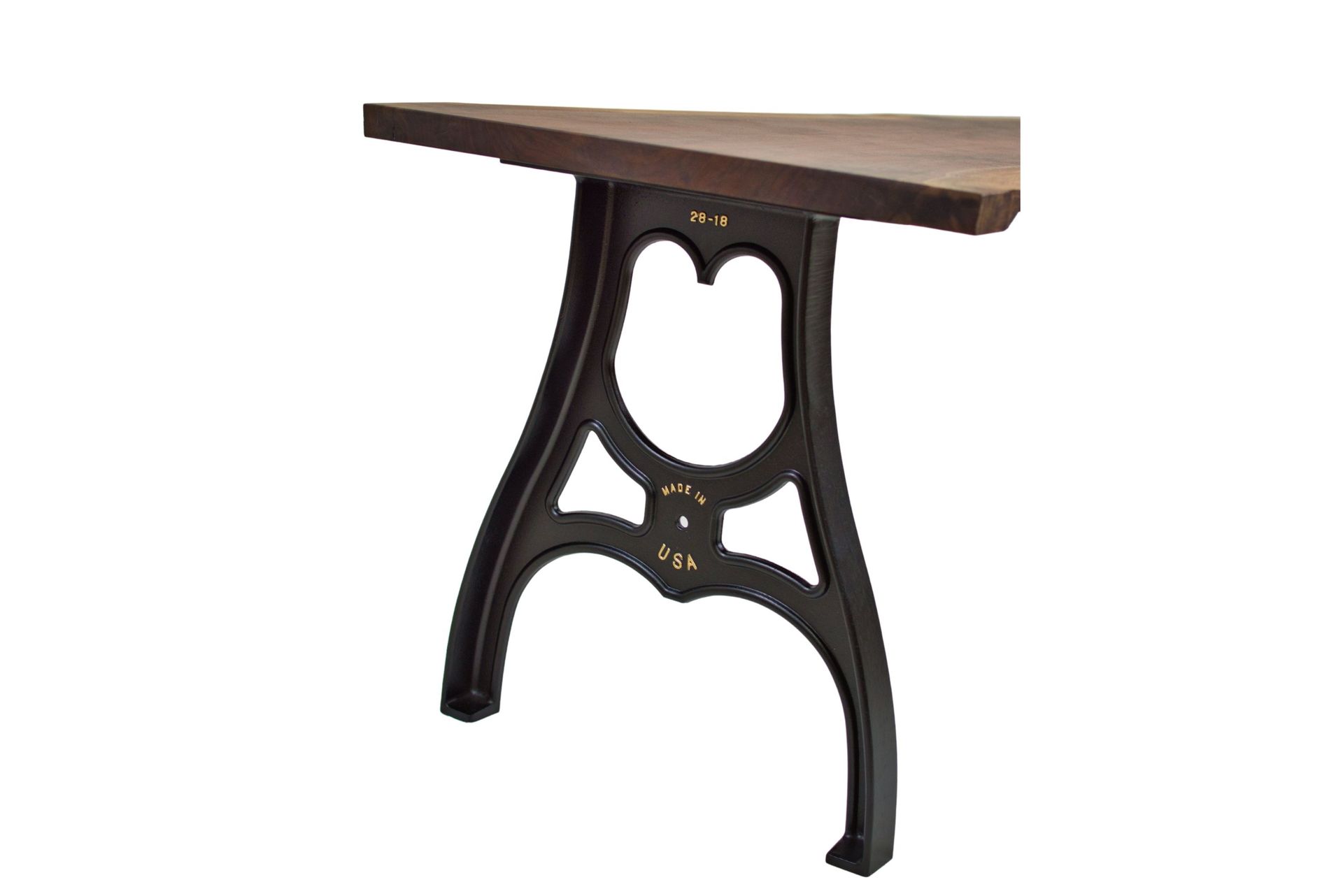 Live Edge Desk, Walnut Computer Desk, Desk With Metal Legs, Slab Desk, Handmade Office Desk 3