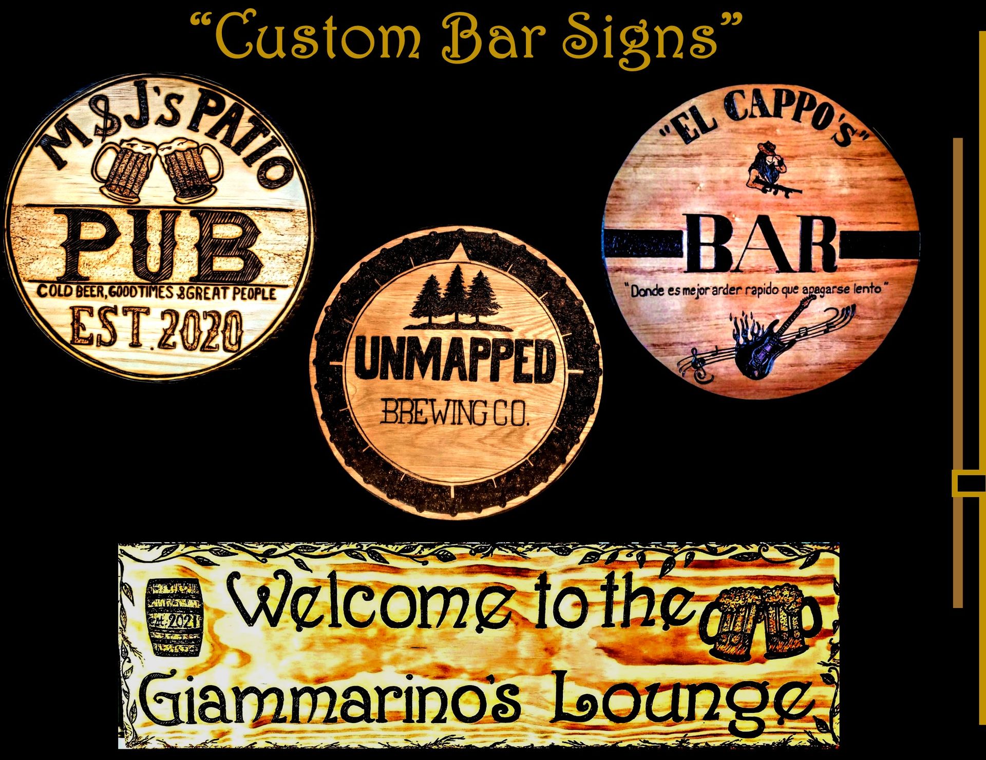 Custom Wood Signs, Wood, Sign, Custom, Multi Board, Family Name, Established 5