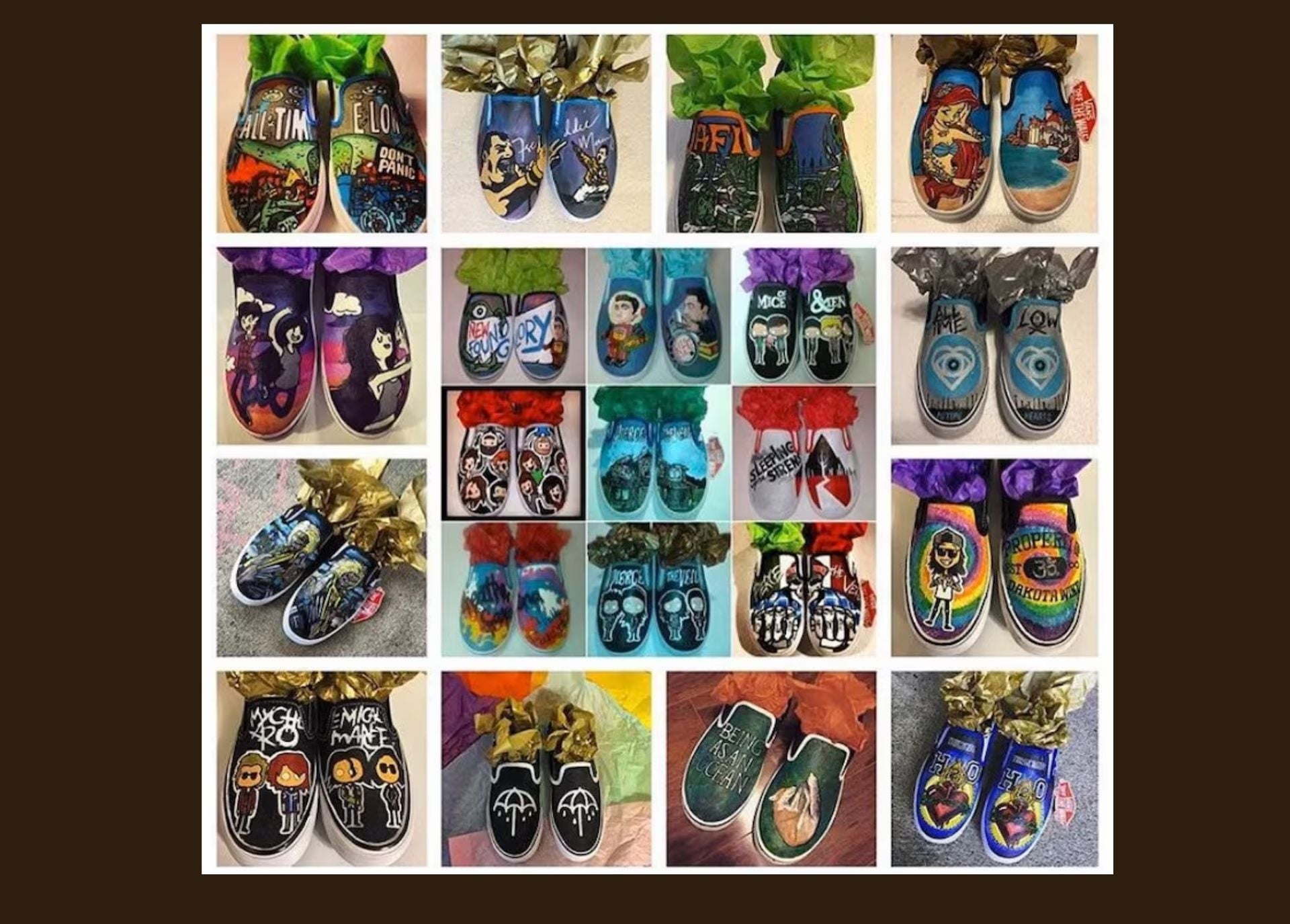 Hand Painted Shoes, Painted, Sneakers, Boots, Shoes. Any Image On Any Style Shoe 3 