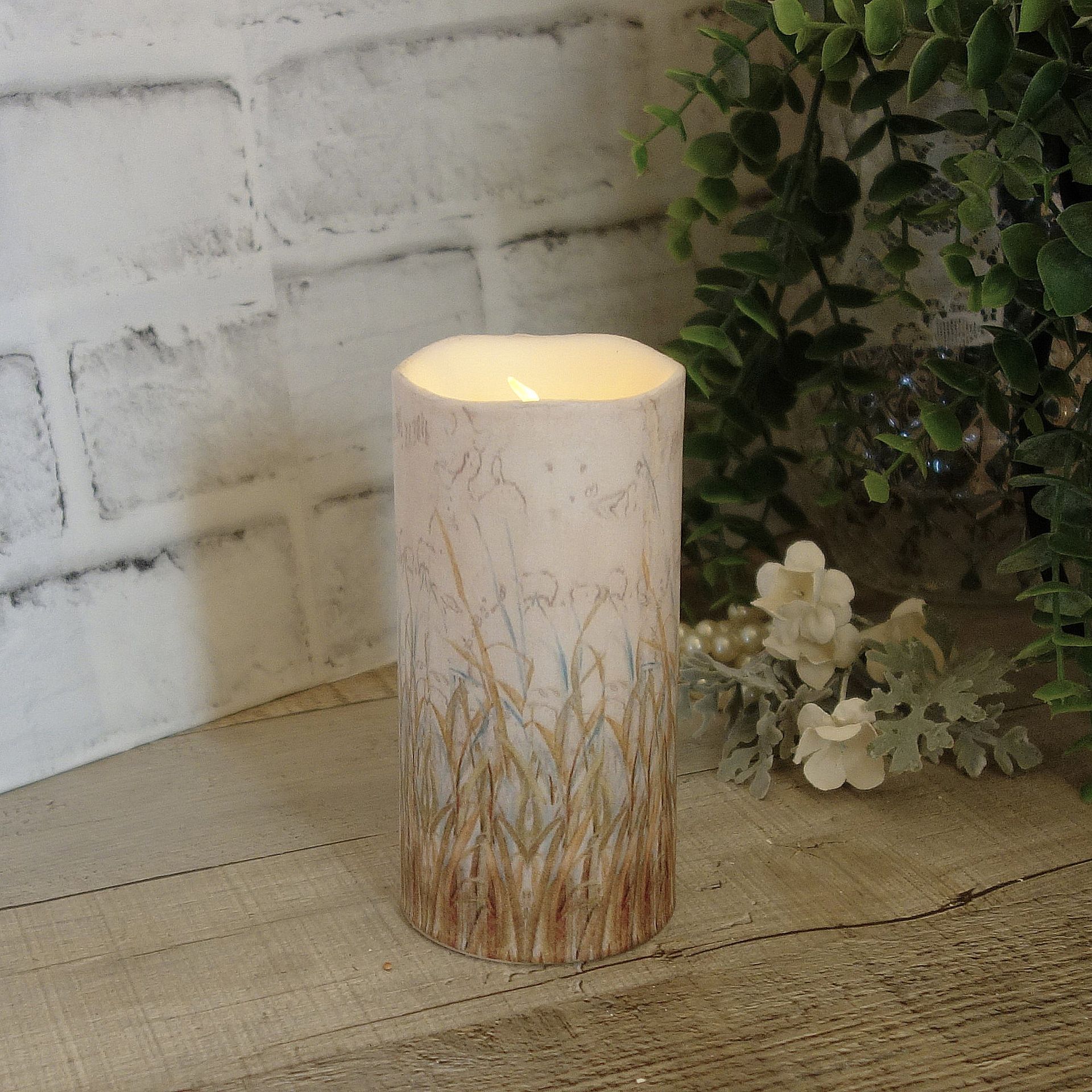 Blue Heron Luminary Candle Blue Heron Light Decor 4 