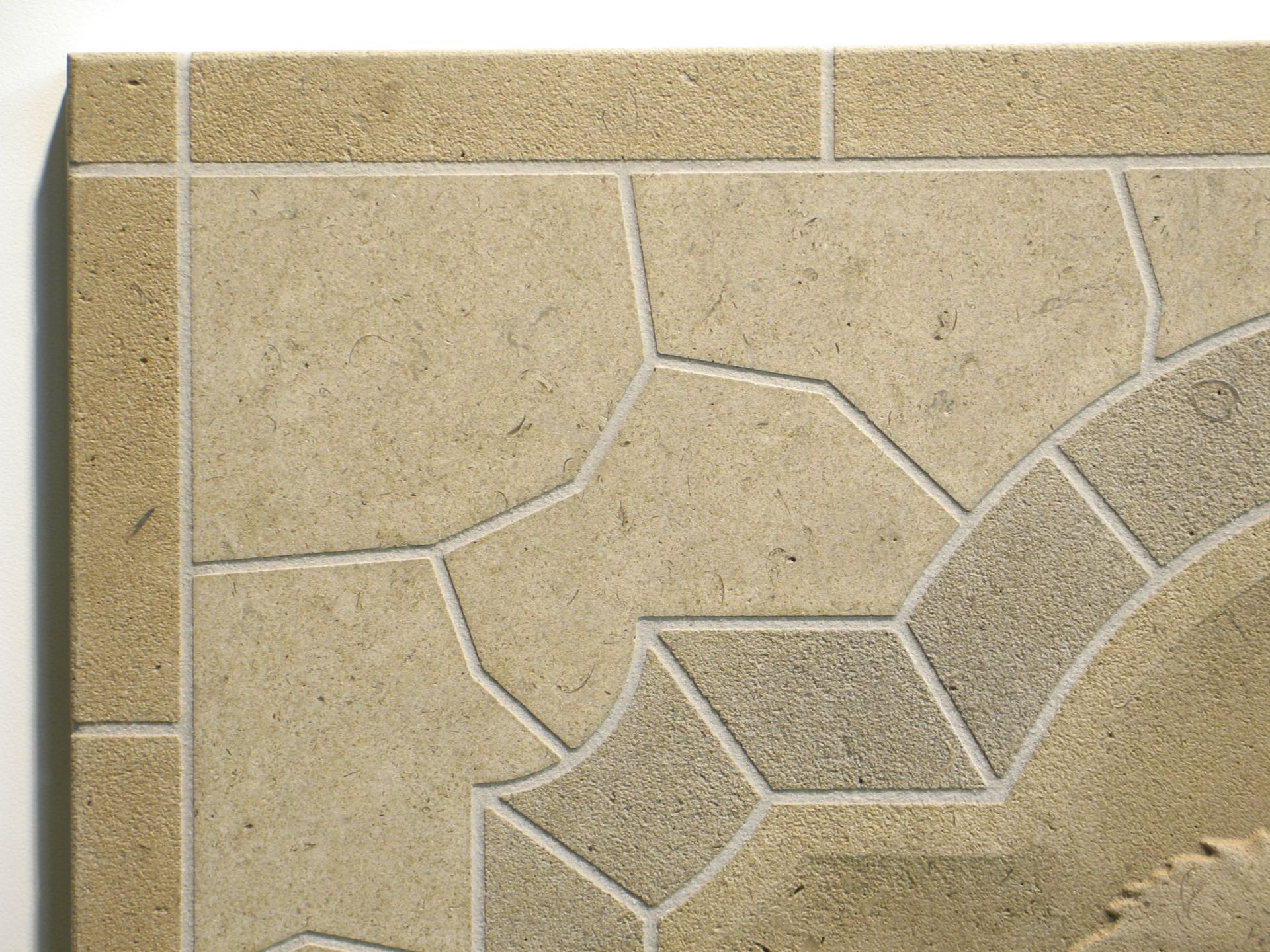 Limestone Classic Grape Relief Monolithic Mosaic Back Splash Decorative Tile Insert 6