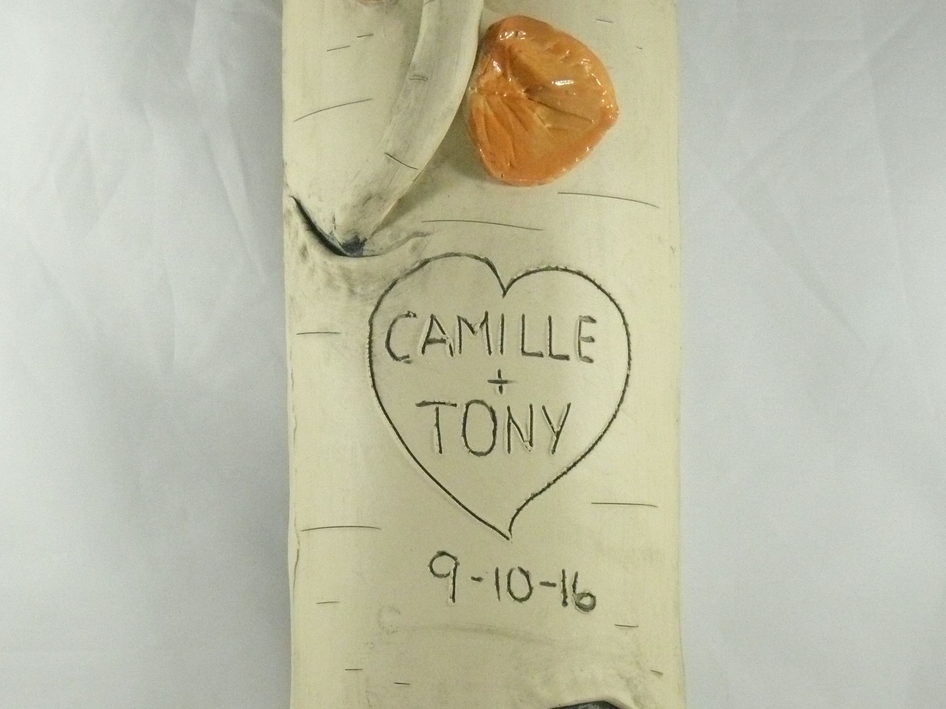 Personalized Wedding Aspen Or Birch Log Wall Hanging 4 
