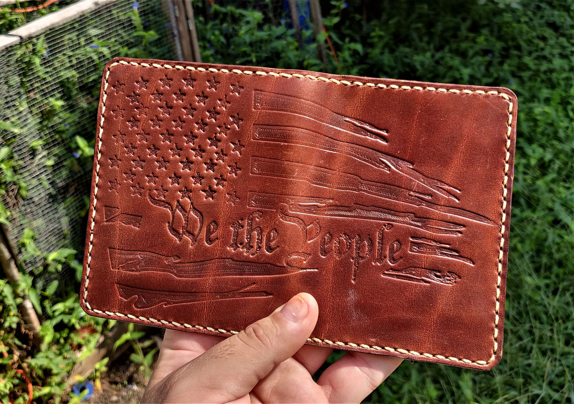 Handmade Leather Wallet Raeda Wickett & Craig Brown We The People Usa